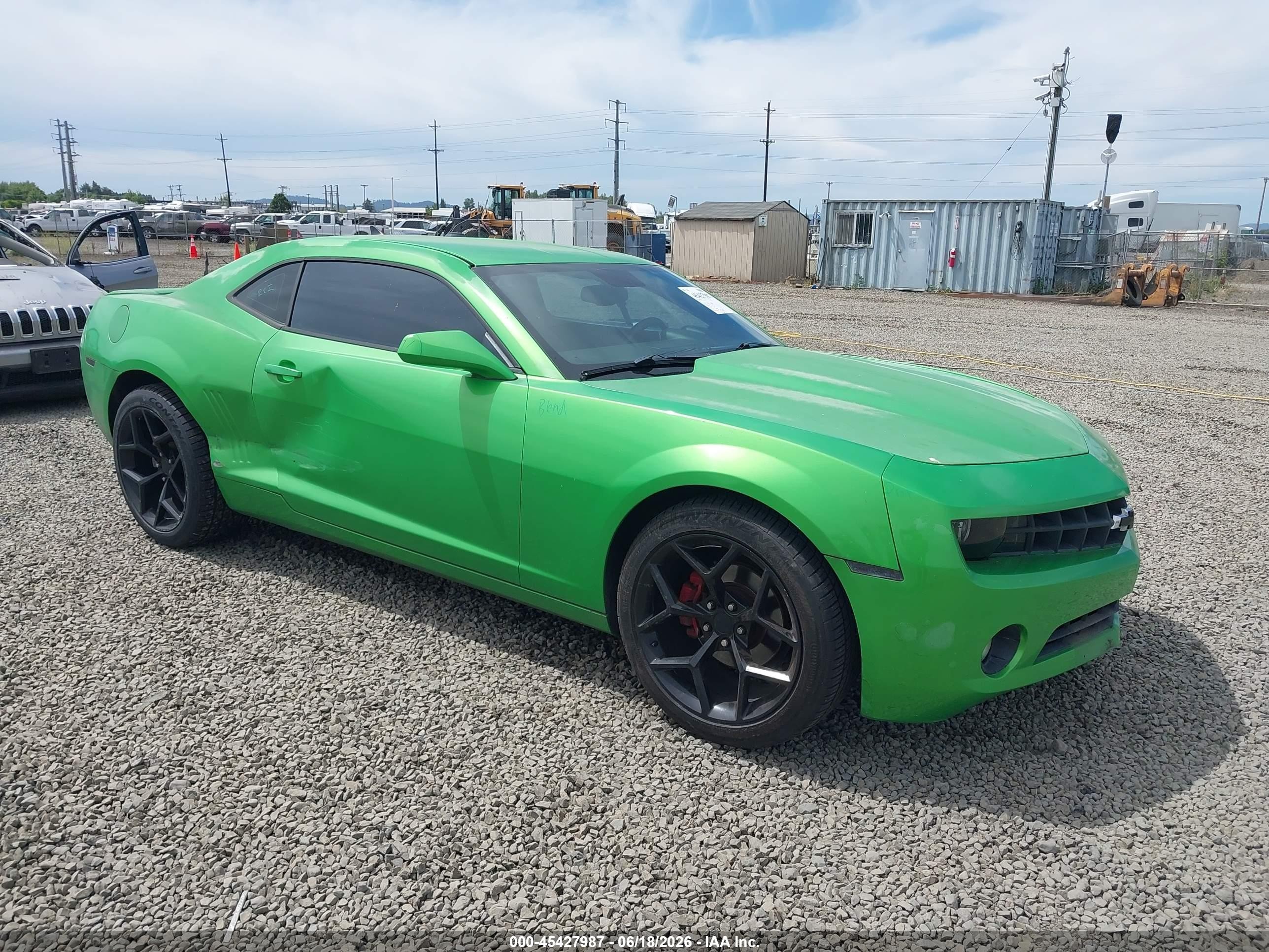 2010 Chevrolet Camaro 1lt Green vin: 2G1FB1EVXA9197192