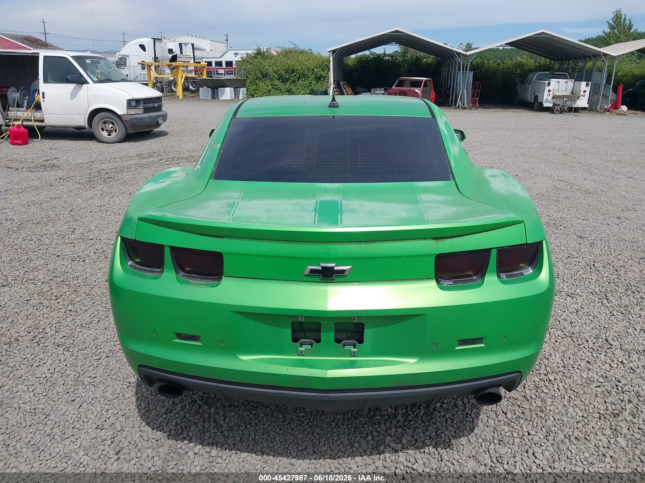 2010 Chevrolet Camaro 1lt Green vin: 2G1FB1EVXA9197192