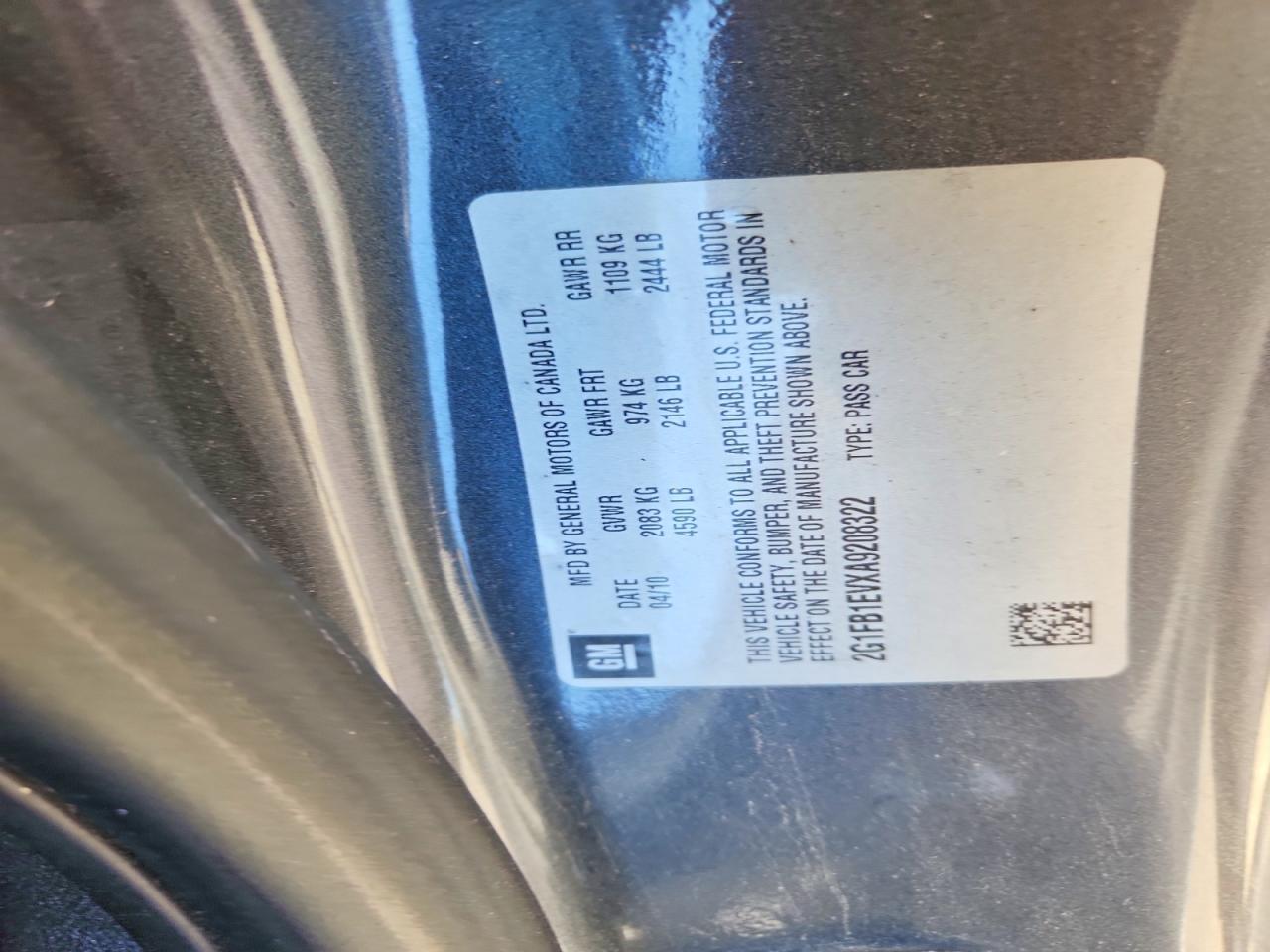 2010 Chevrolet Camaro Lt Black vin: 2G1FB1EVXA9208322