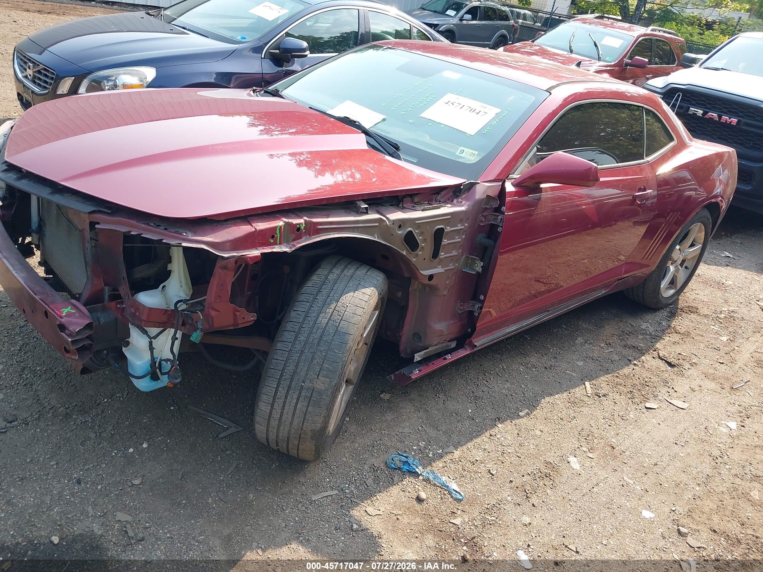 2010 Chevrolet Camaro 1lt Maroon vin: 2G1FB1EVXA9211138