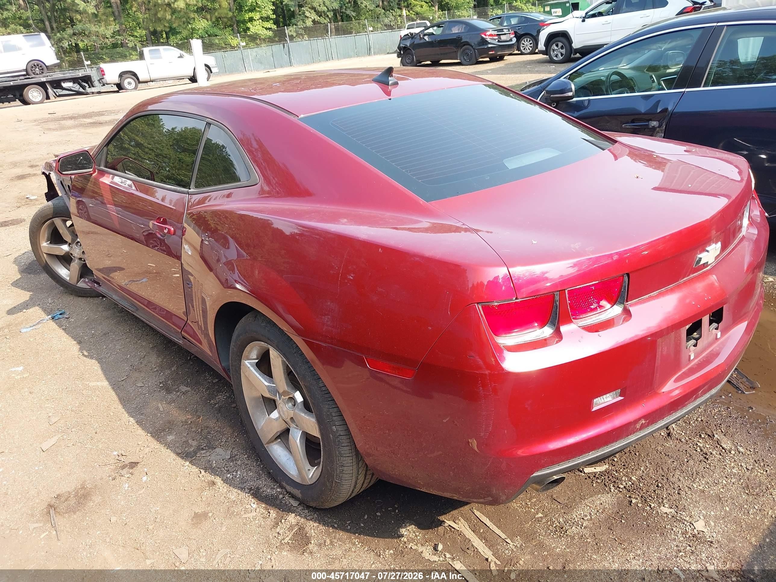 2010 Chevrolet Camaro 1lt Maroon vin: 2G1FB1EVXA9211138