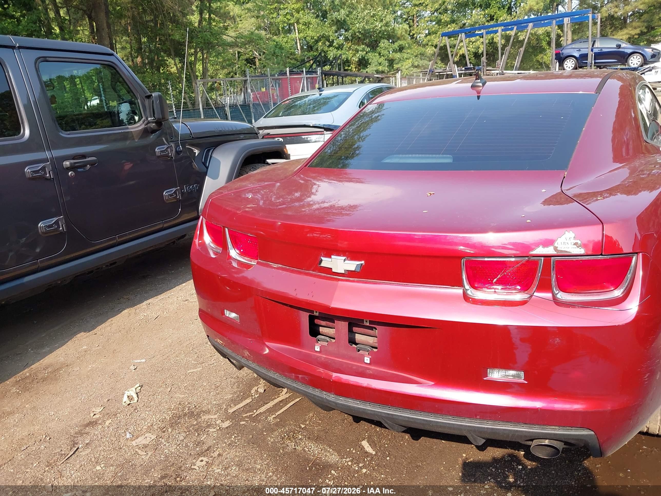 2010 Chevrolet Camaro 1lt Maroon vin: 2G1FB1EVXA9211138
