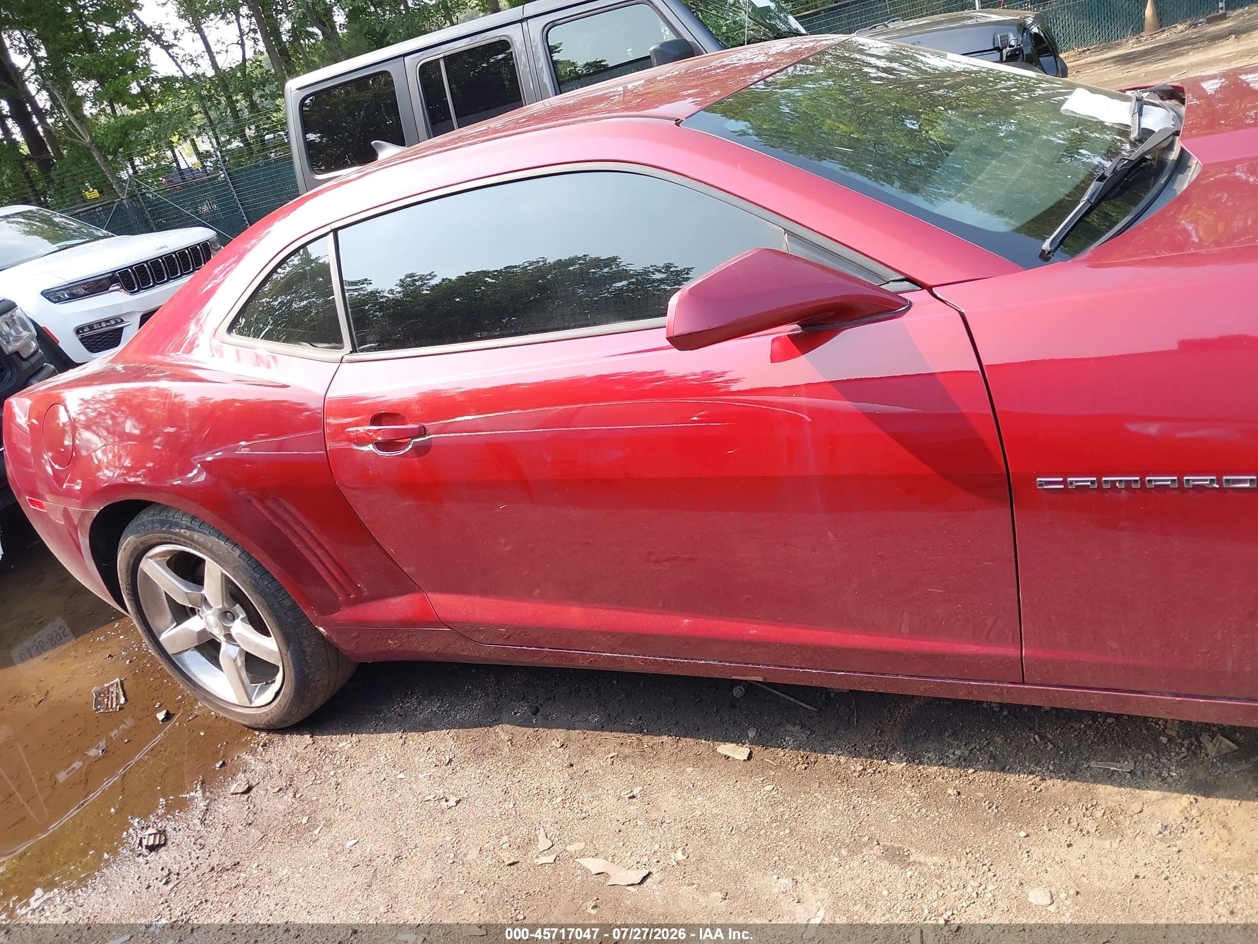 2010 Chevrolet Camaro 1lt Maroon vin: 2G1FB1EVXA9211138