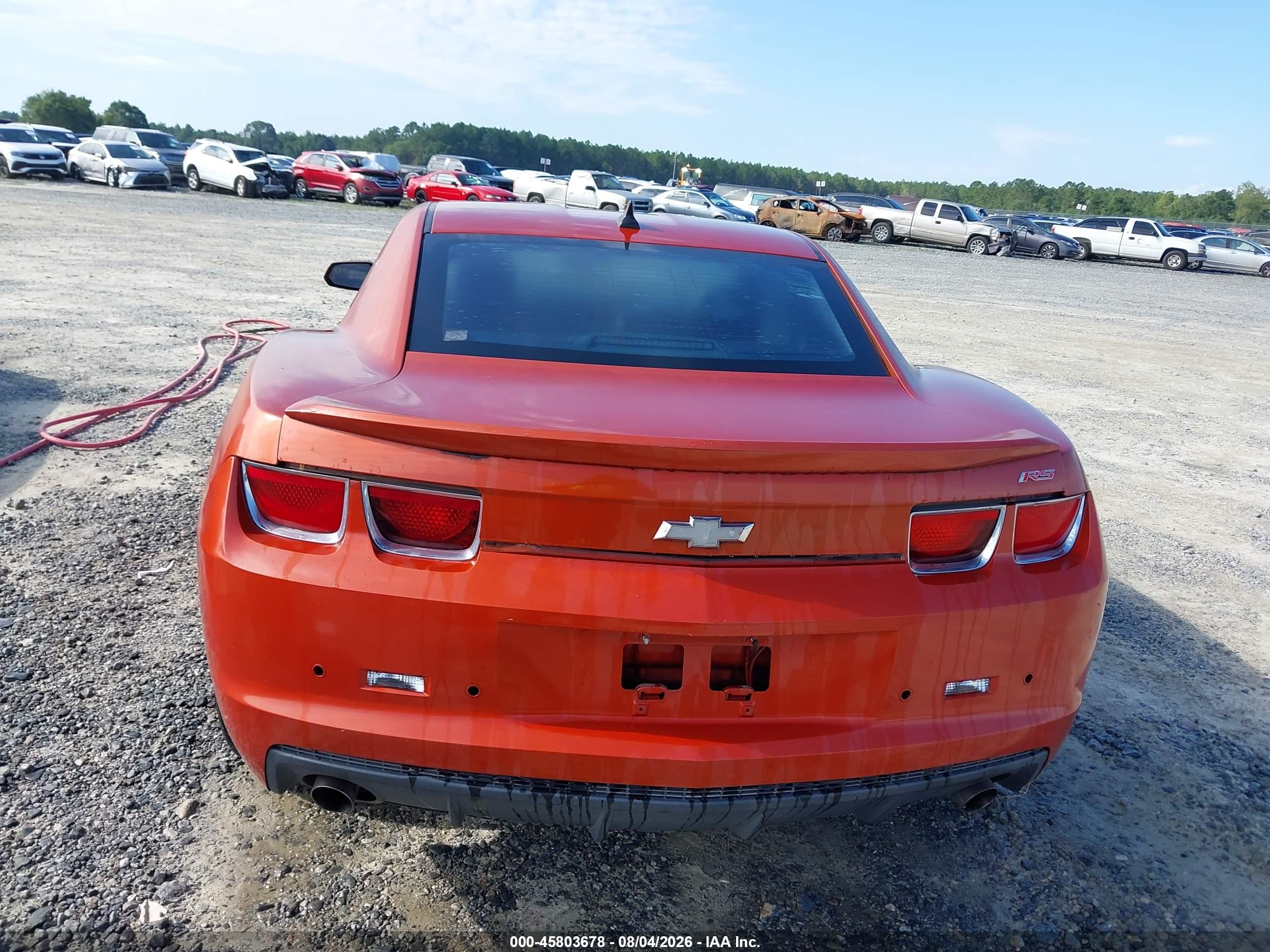 2010 Chevrolet Camaro 1lt Orange vin: 2G1FB1EVXA9214931