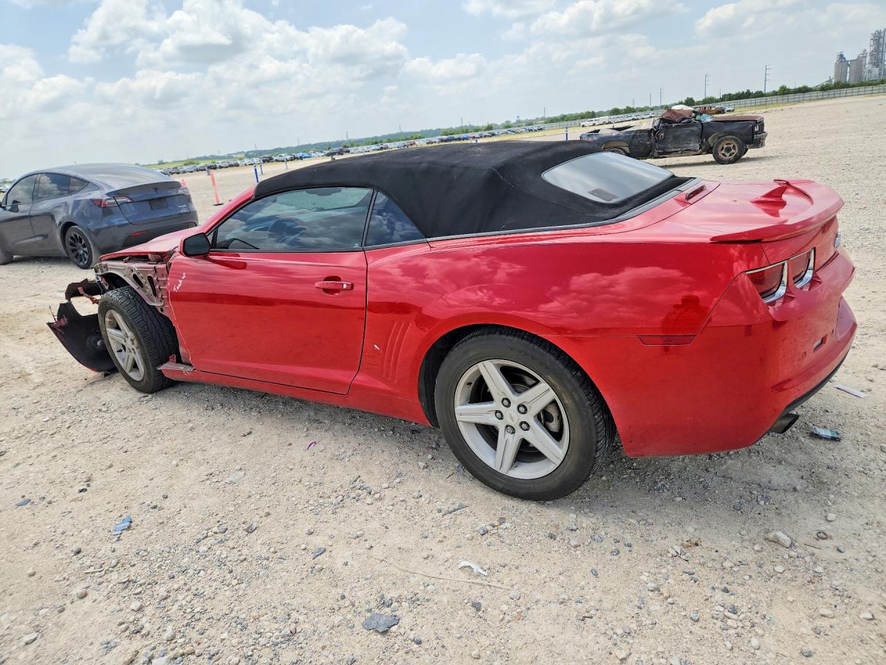 2012 Chevrolet Camaro Lt Red vin: 2G1FB3D30C9114139
