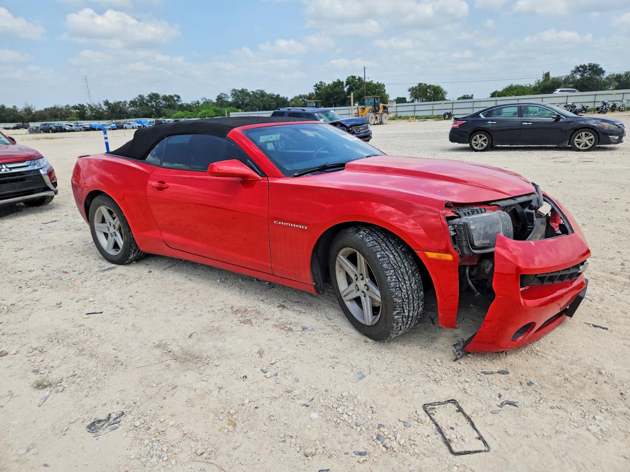 2012 Chevrolet Camaro Lt Red vin: 2G1FB3D30C9114139