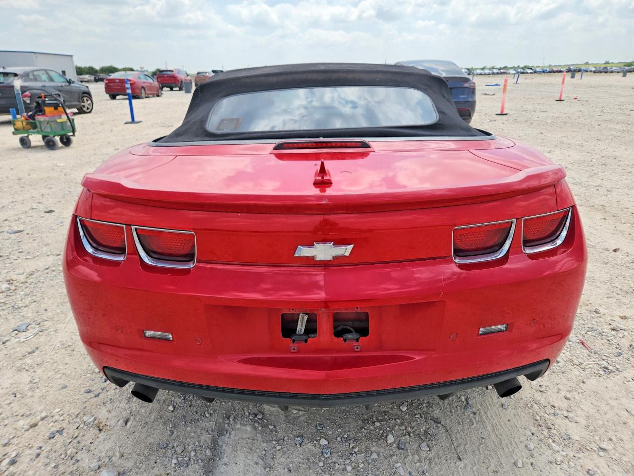 2012 Chevrolet Camaro Lt Red vin: 2G1FB3D30C9114139