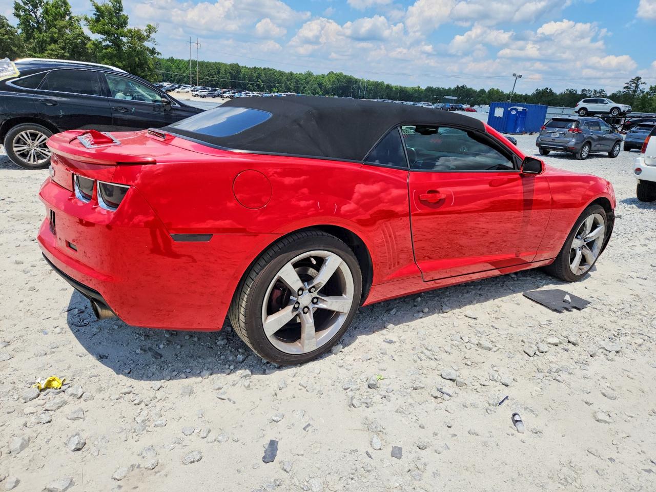 2012 Chevrolet Camaro Lt Red vin: 2G1FB3D30C9180609