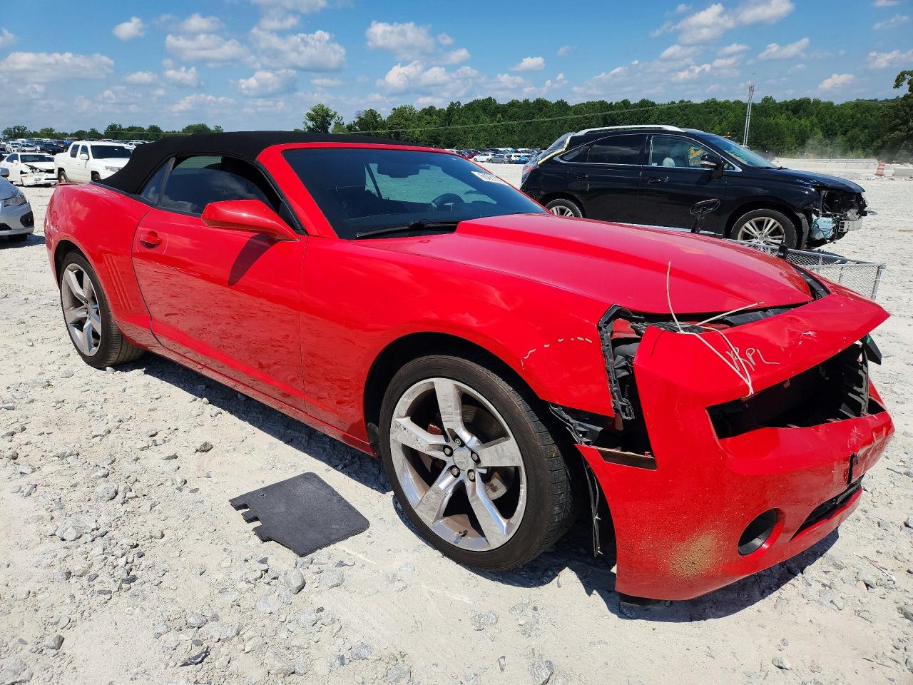 2012 Chevrolet Camaro Lt Red vin: 2G1FB3D30C9180609