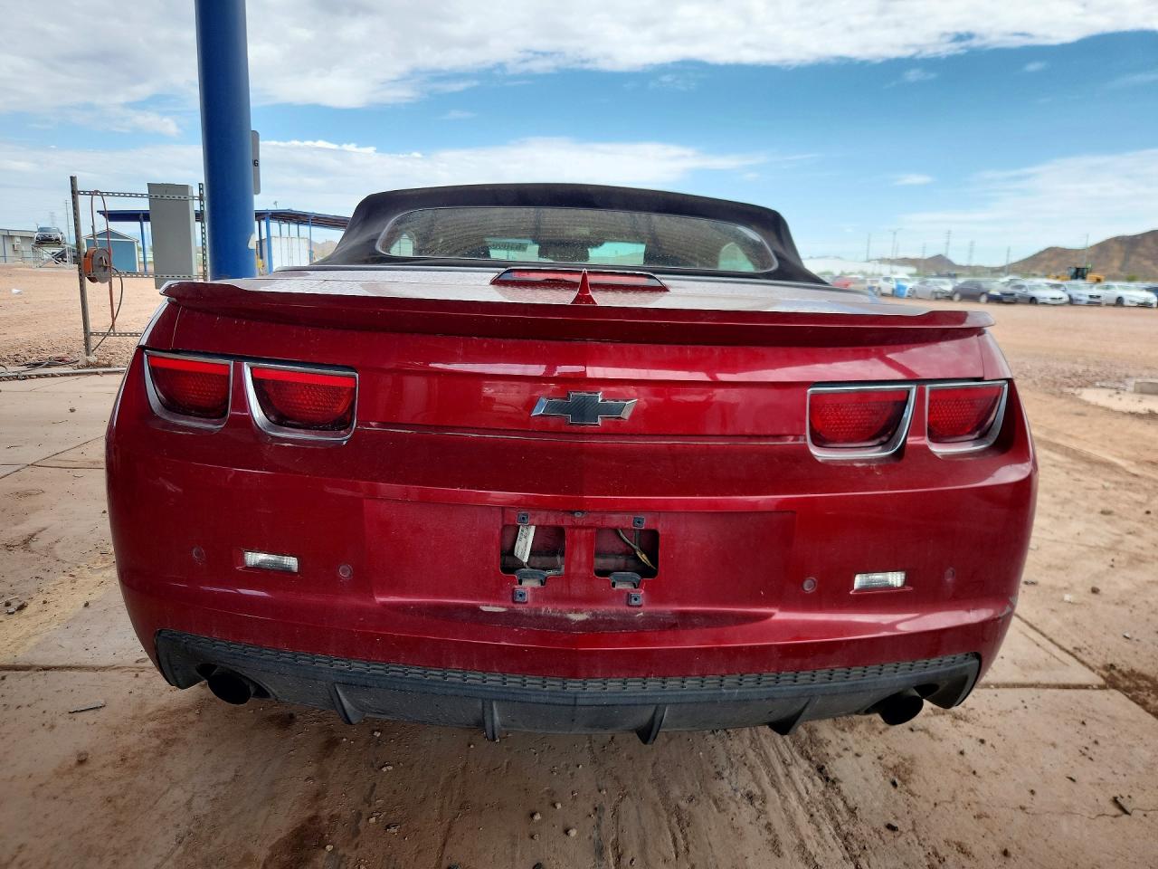 2012 Chevrolet Camaro Lt Red vin: 2G1FB3D30C9211308