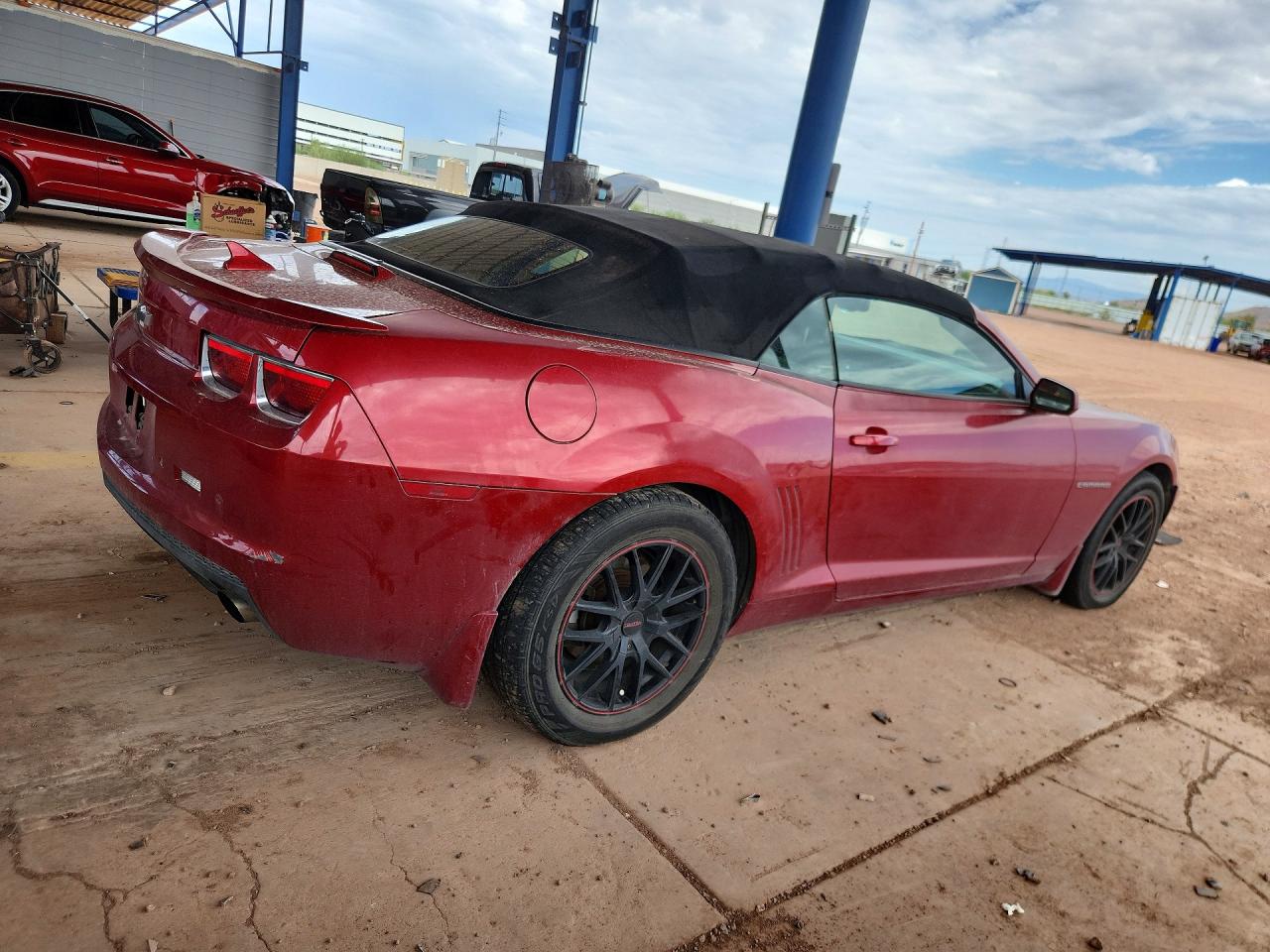 2012 Chevrolet Camaro Lt Red vin: 2G1FB3D30C9211308