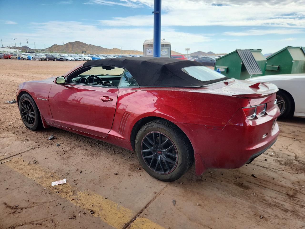 2012 Chevrolet Camaro Lt Red vin: 2G1FB3D30C9211308