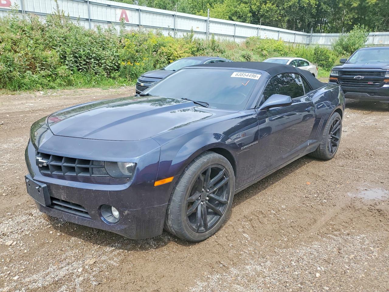 2013 Chevrolet Camaro Lt Синий vin: 2G1FB3D30D9136000