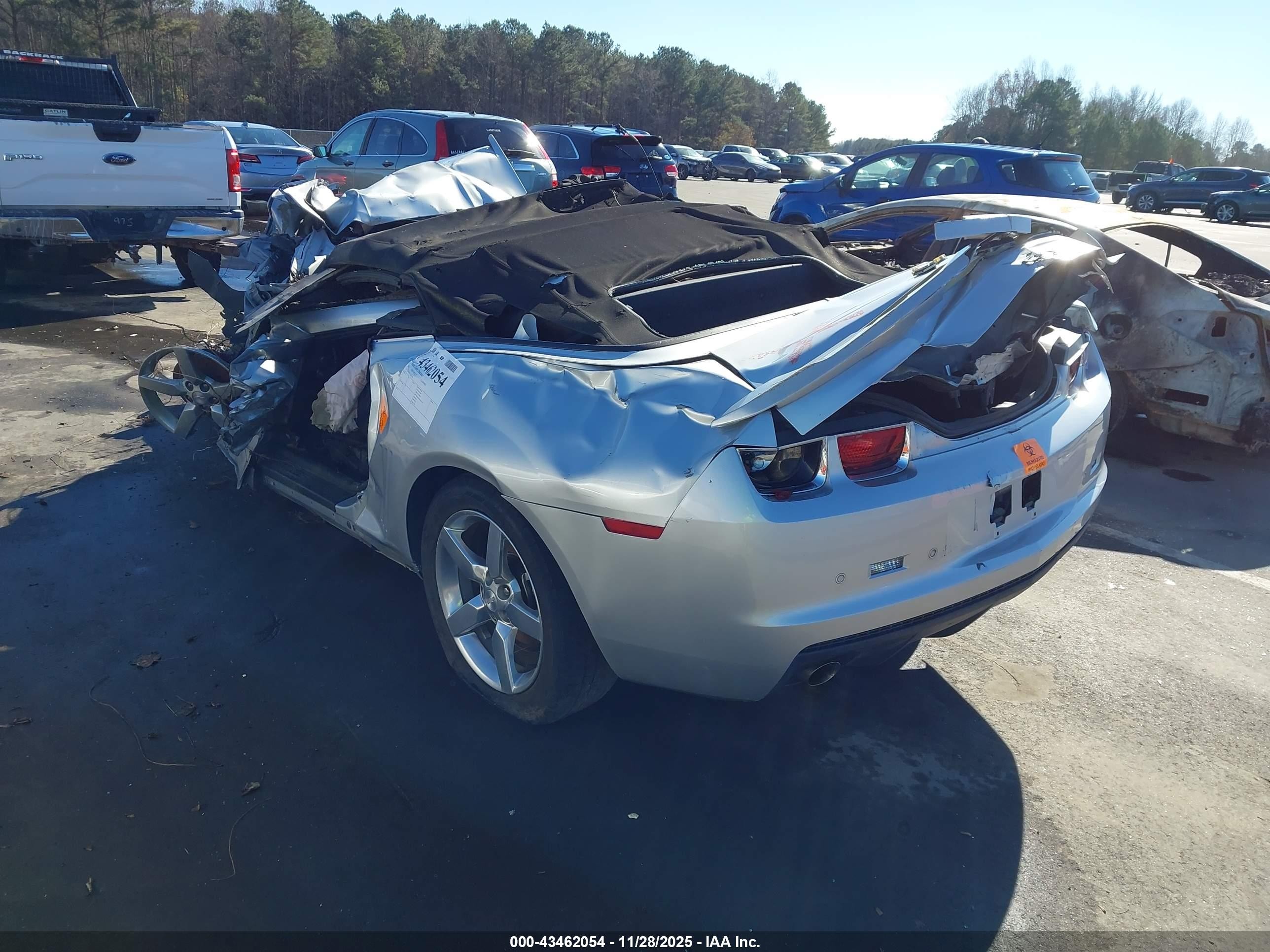 2012 Chevrolet Camaro 1lt Silver vin: 2G1FB3D31C9107166