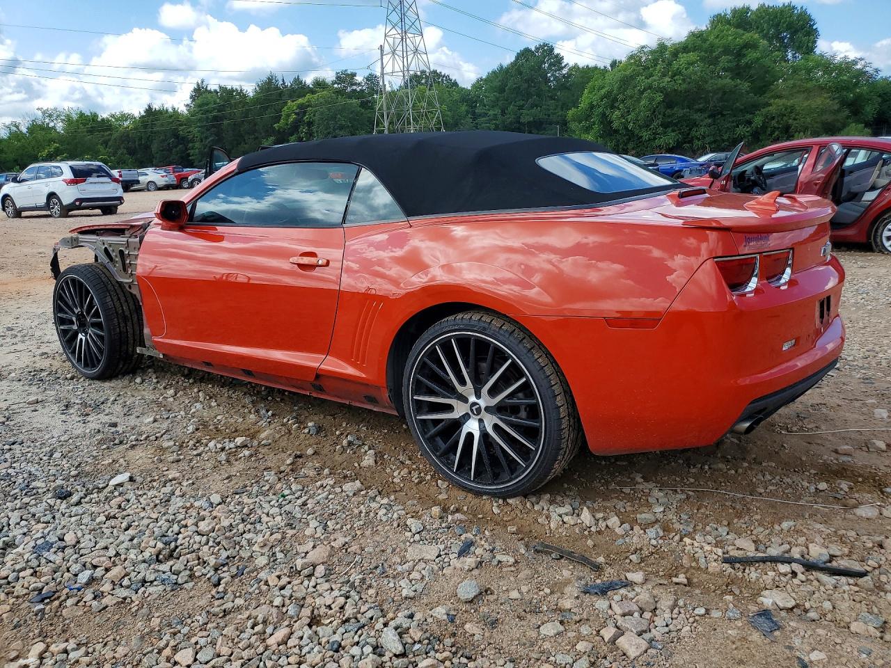 2013 Chevrolet Camaro Lt Orange vin: 2G1FB3D31D9174075