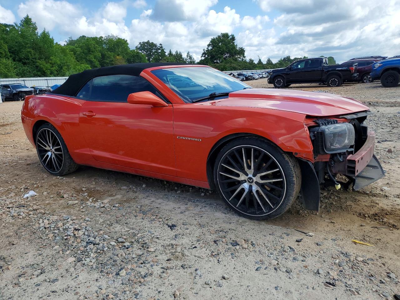 2013 Chevrolet Camaro Lt Orange vin: 2G1FB3D31D9174075