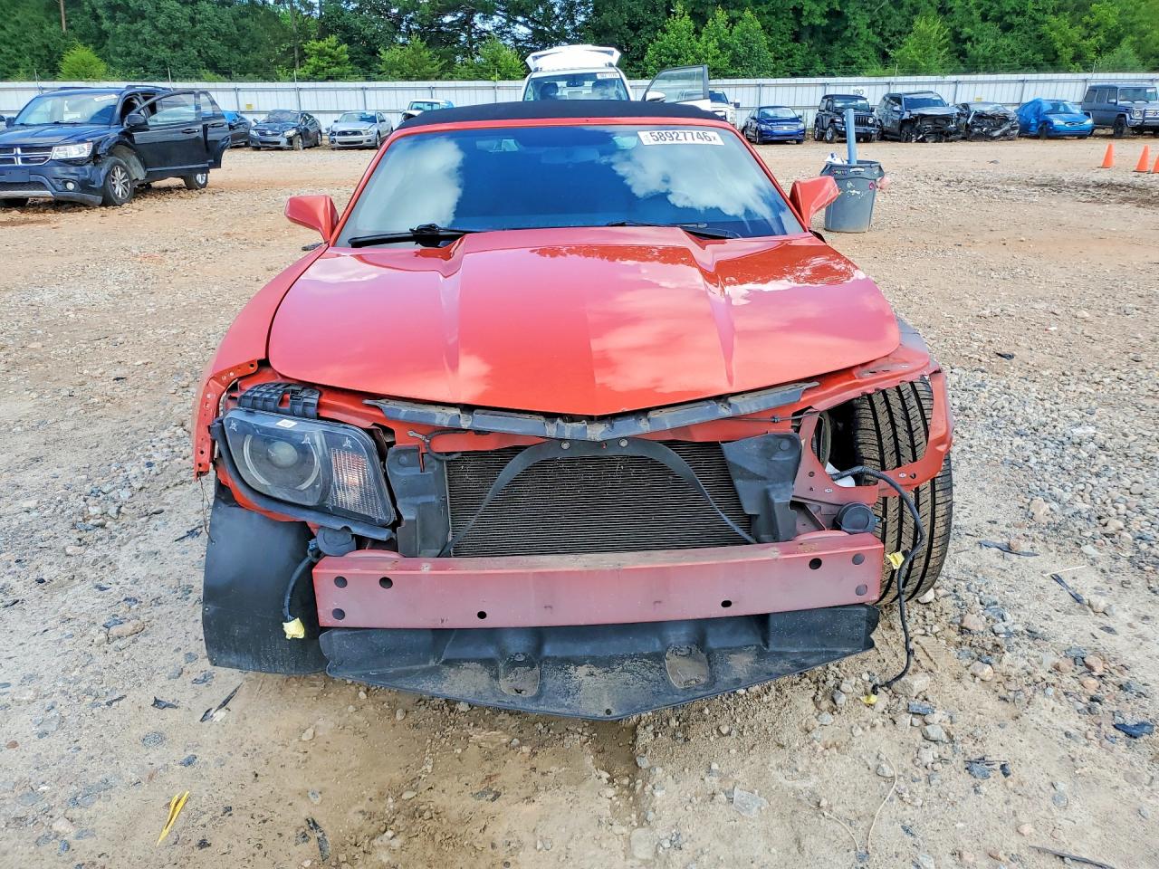 2013 Chevrolet Camaro Lt Orange vin: 2G1FB3D31D9174075