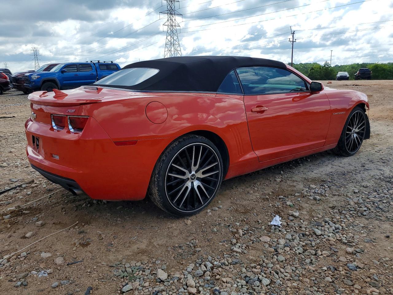 2013 Chevrolet Camaro Lt Orange vin: 2G1FB3D31D9174075
