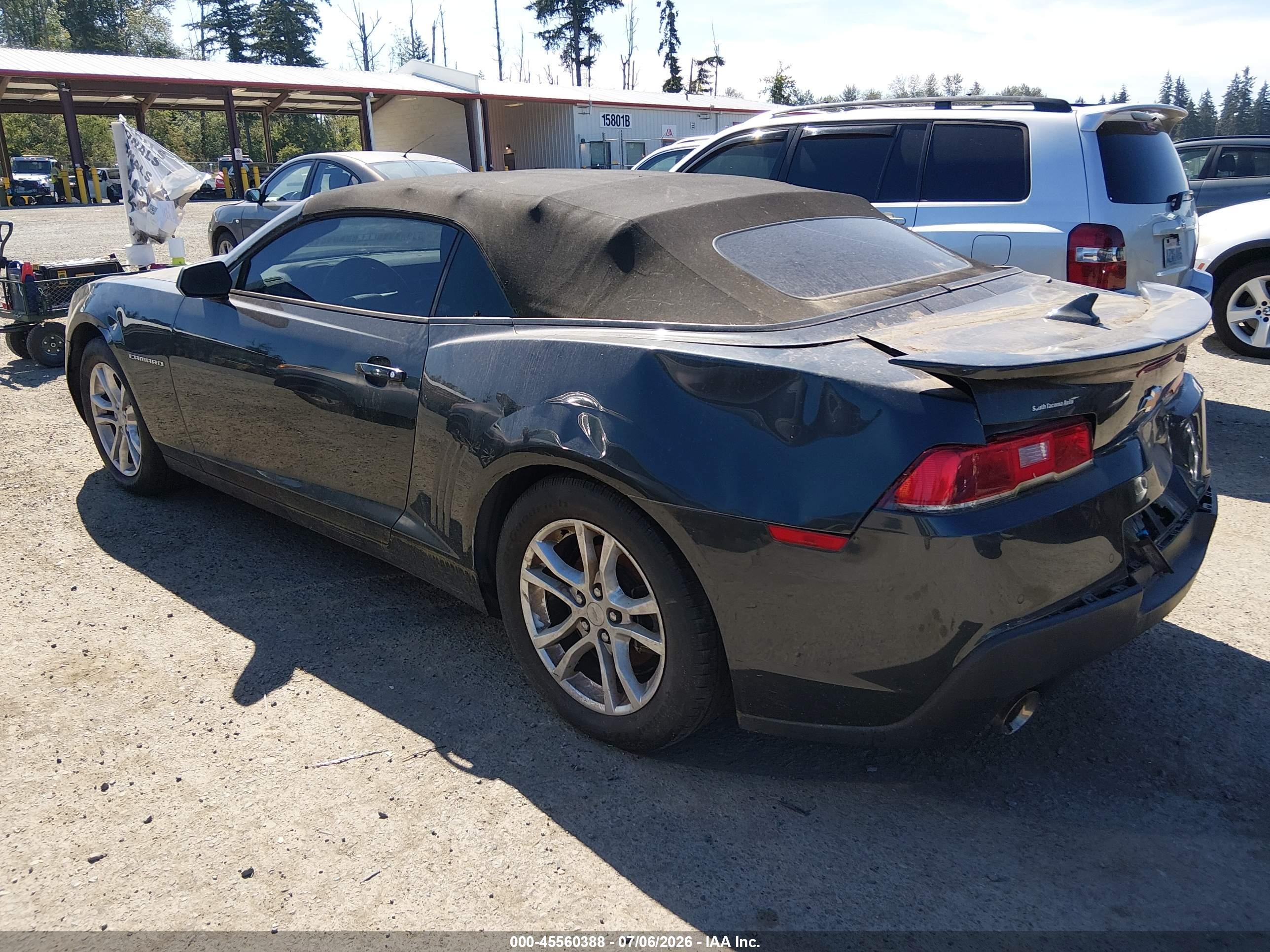 2014 Chevrolet Camaro 1lt Gray vin: 2G1FB3D31E9249522