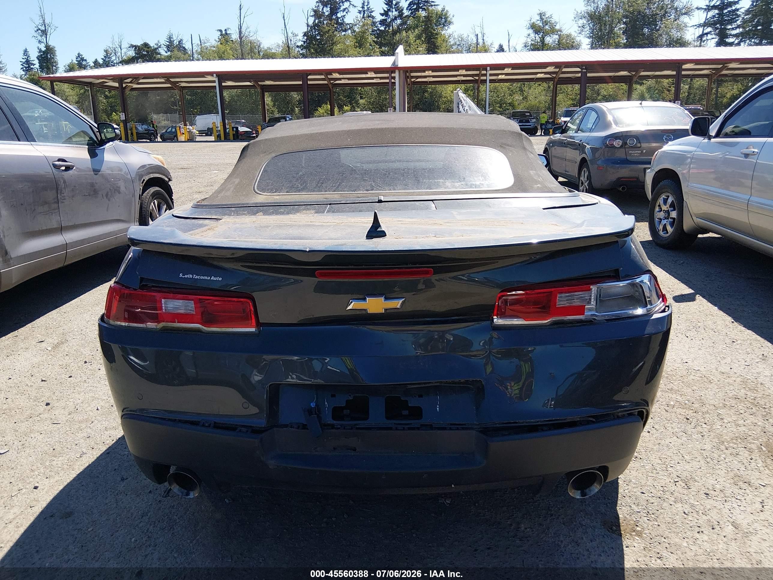 2014 Chevrolet Camaro 1lt Gray vin: 2G1FB3D31E9249522