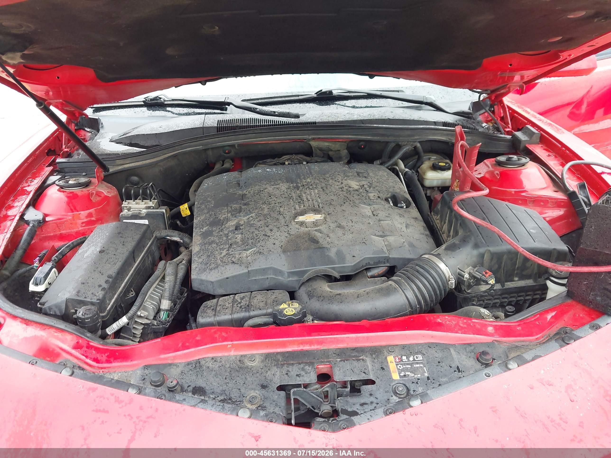 2014 Chevrolet Camaro 1lt Red vin: 2G1FB3D31E9260732