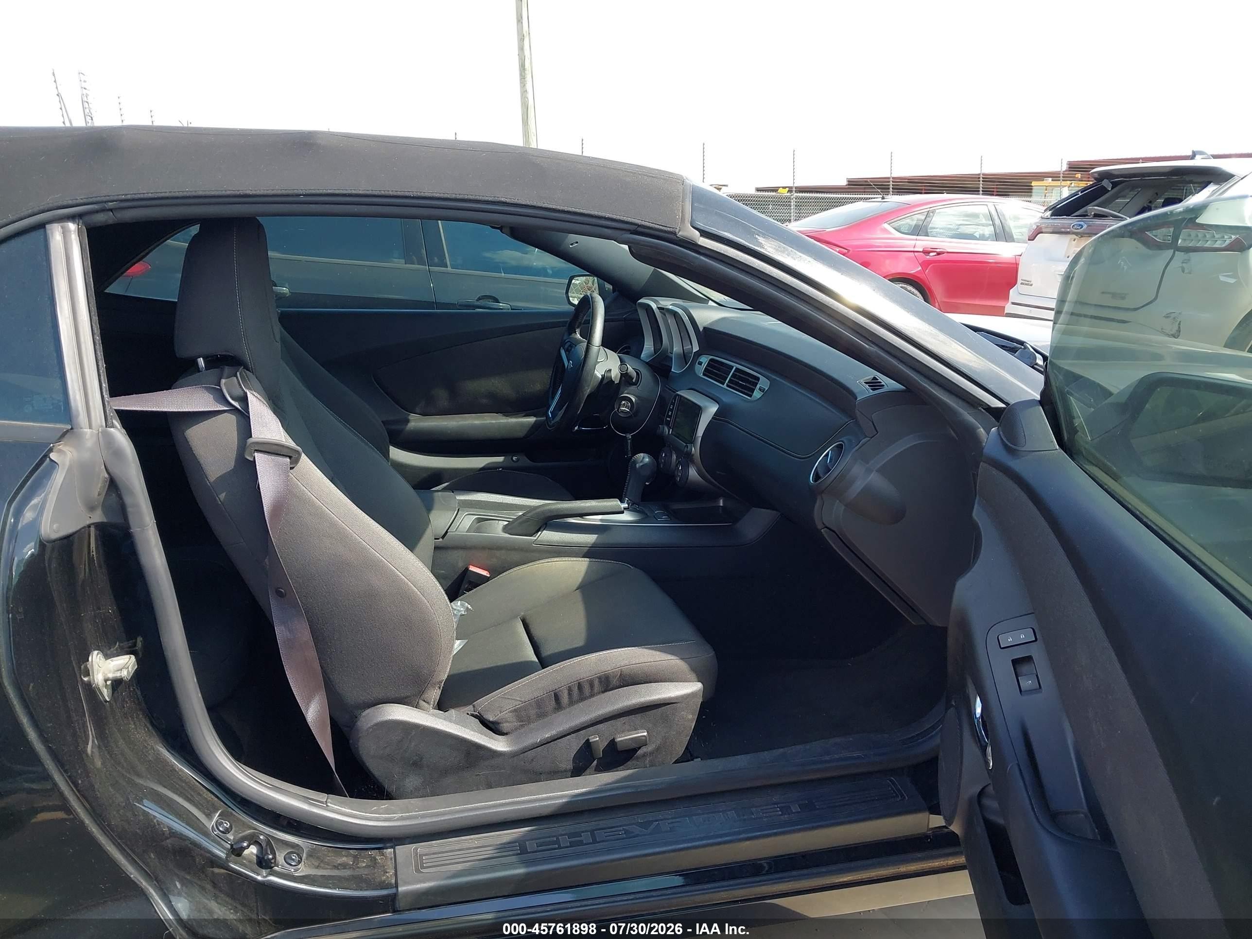 2014 Chevrolet Camaro 1lt Black vin: 2G1FB3D32E9256964