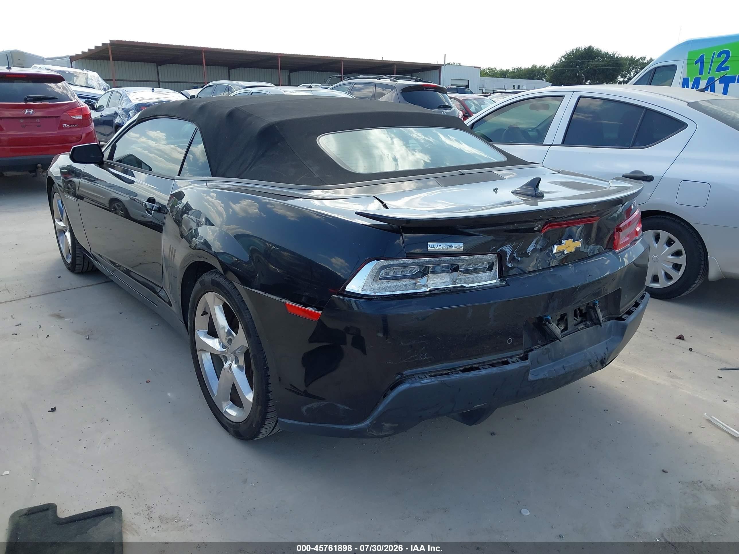 2014 Chevrolet Camaro 1lt Black vin: 2G1FB3D32E9256964