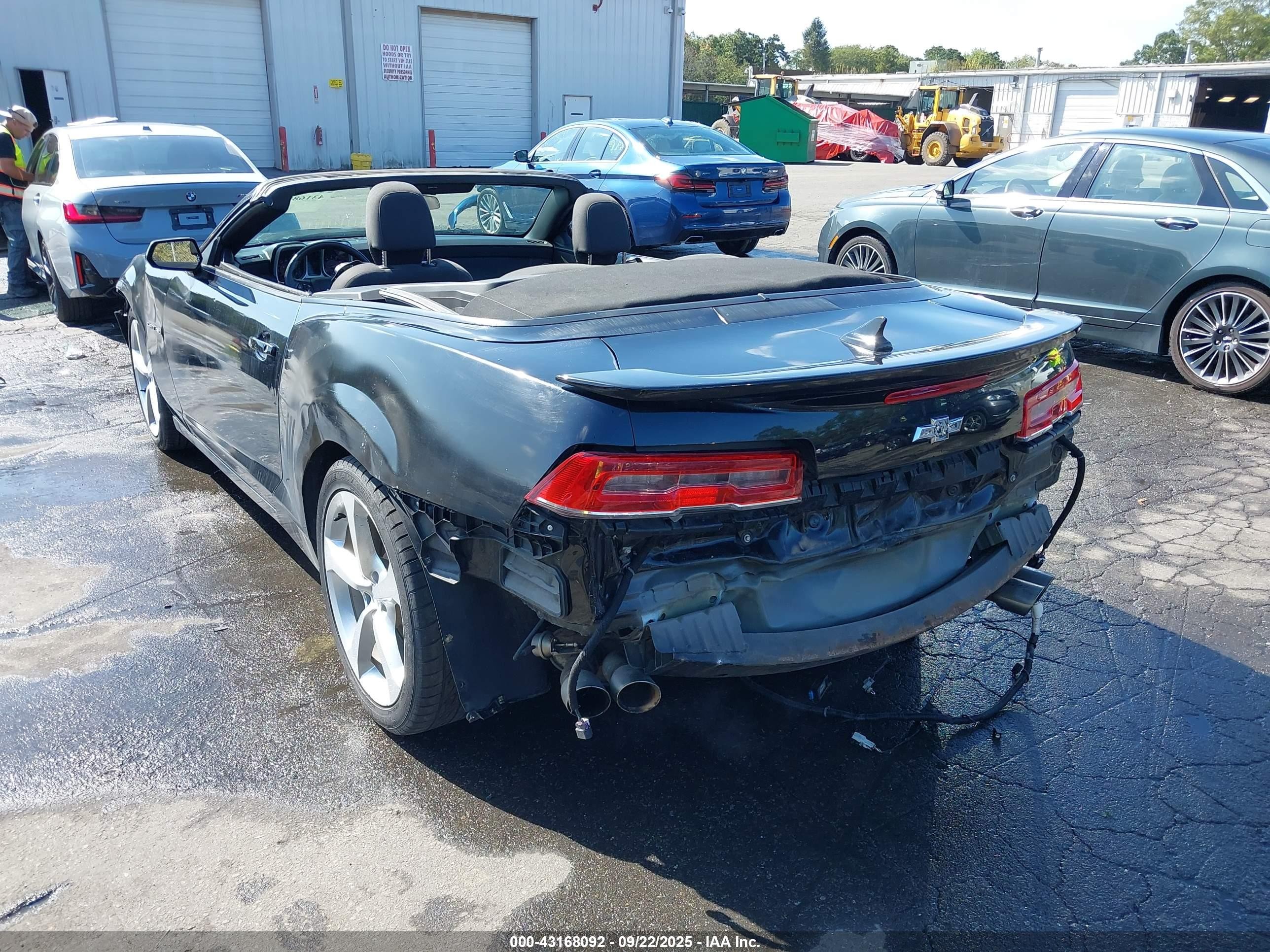 2014 Chevrolet Camaro 1lt Black vin: 2G1FB3D33E9181207