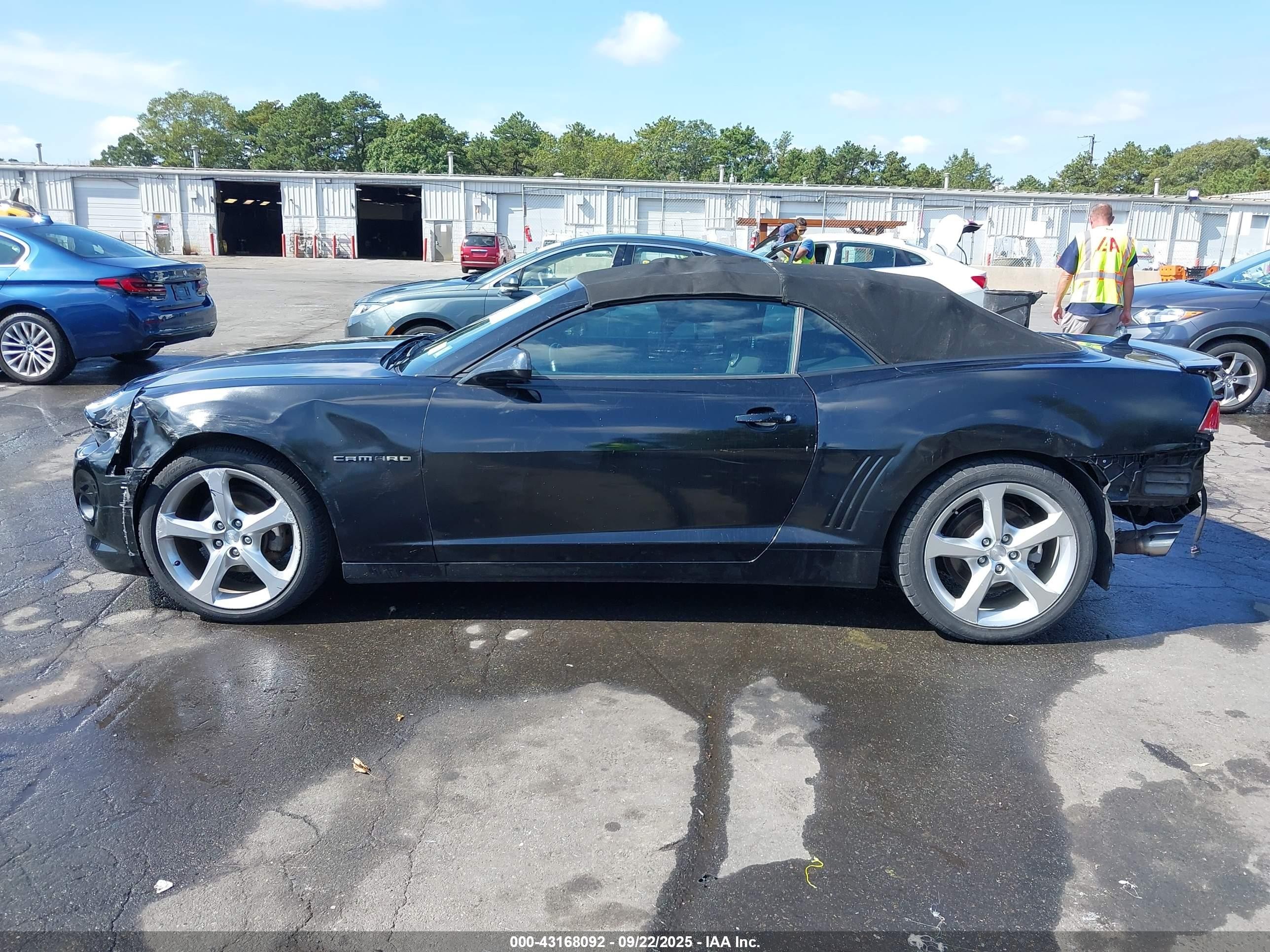 2014 Chevrolet Camaro 1lt Black vin: 2G1FB3D33E9181207