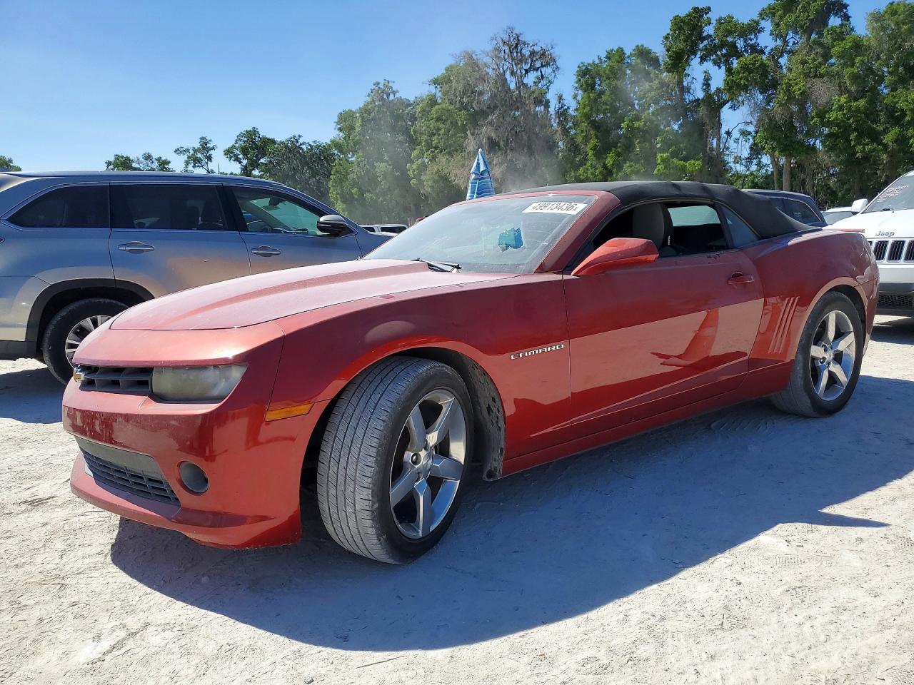 2014 Chevrolet Camaro Lt Red vin: 2G1FB3D33E9293246