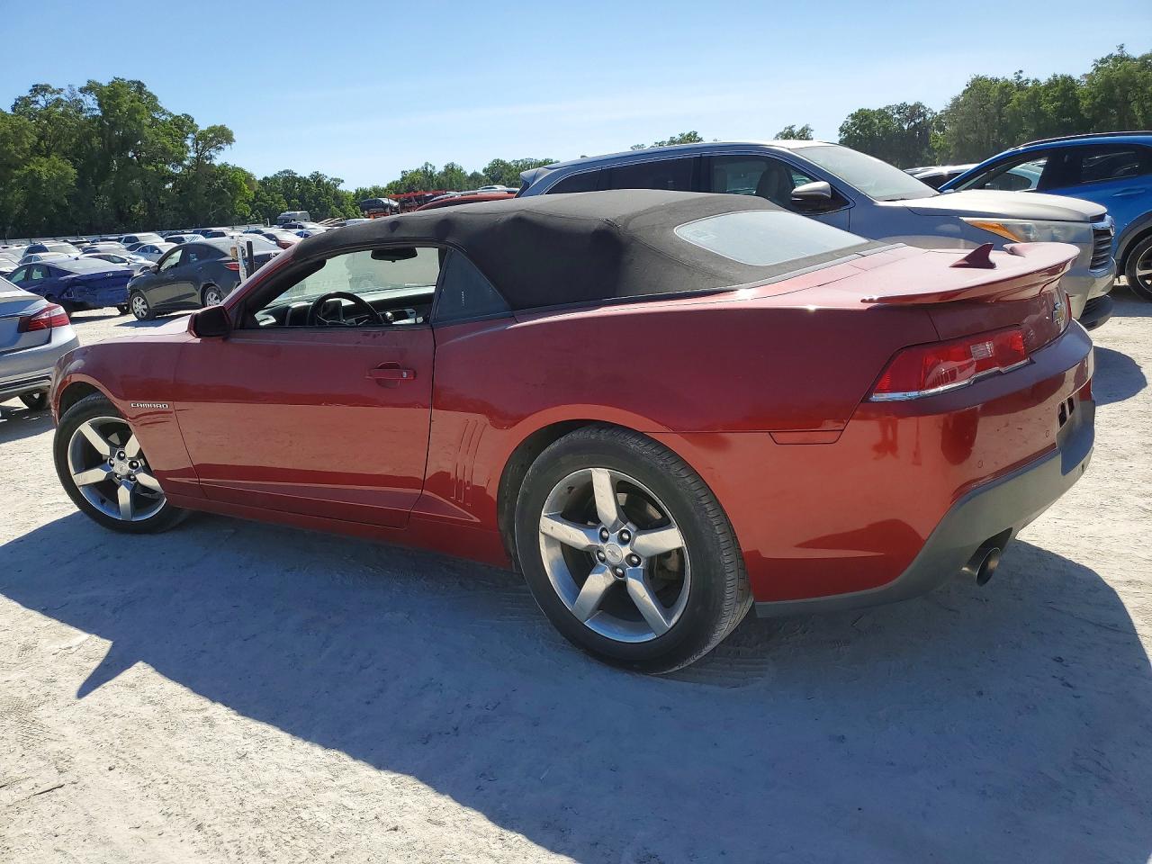 2014 Chevrolet Camaro Lt Red vin: 2G1FB3D33E9293246