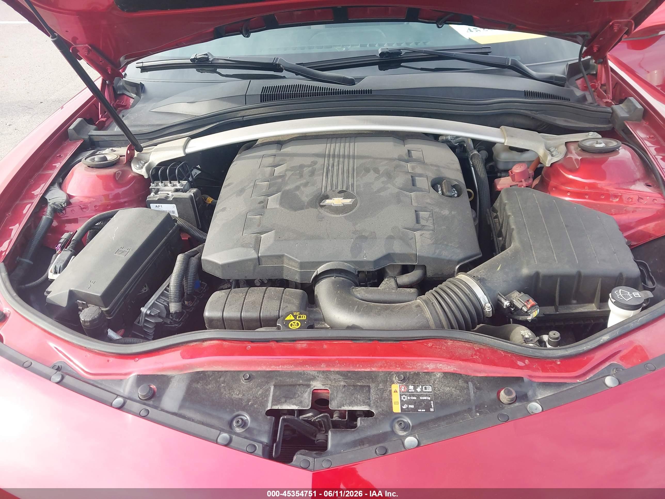 2014 Chevrolet Camaro 1lt Red vin: 2G1FB3D34E9176078