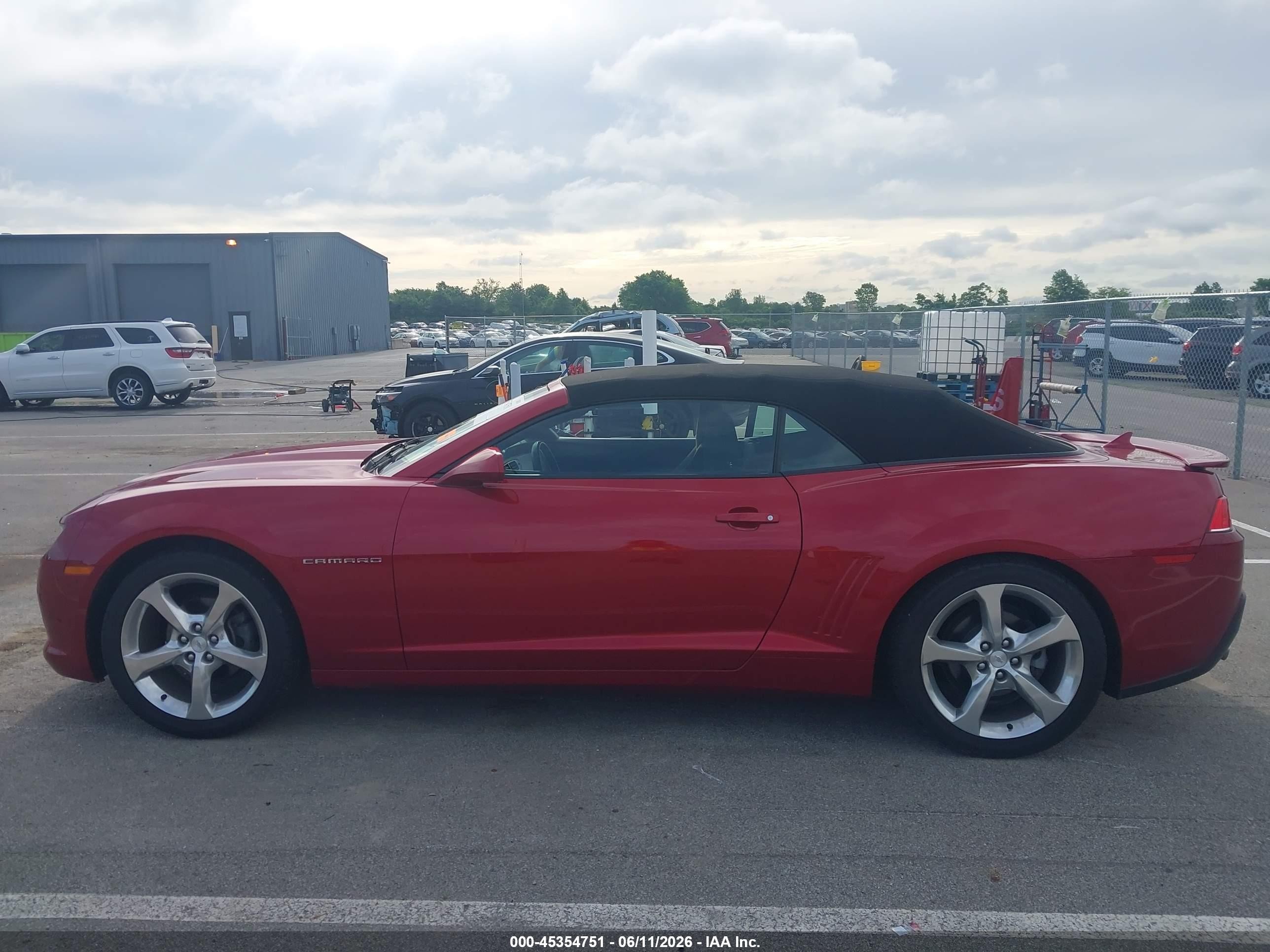 2014 Chevrolet Camaro 1lt Red vin: 2G1FB3D34E9176078