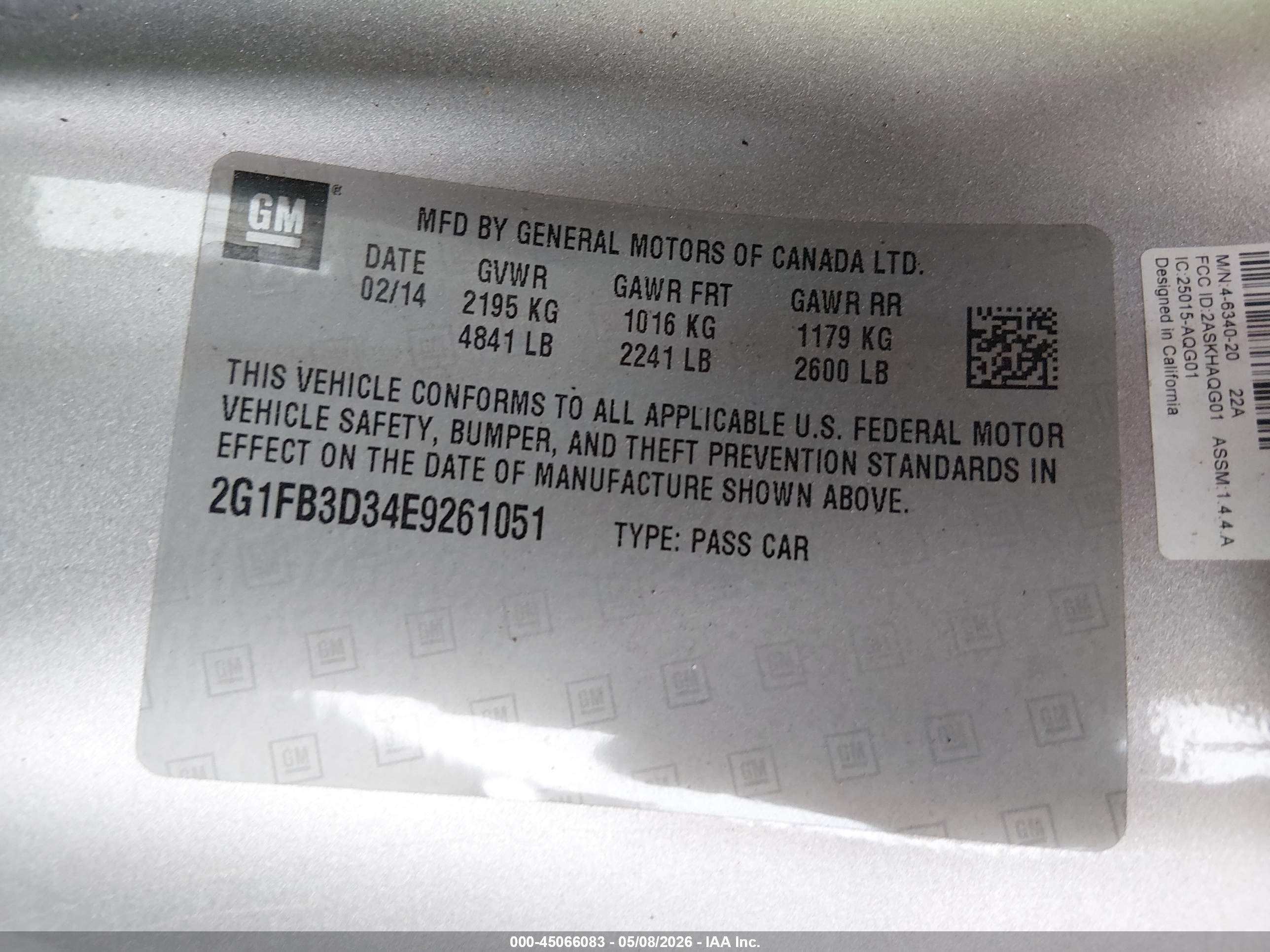 2014 Chevrolet Camaro 1lt Gray vin: 2G1FB3D34E9261051