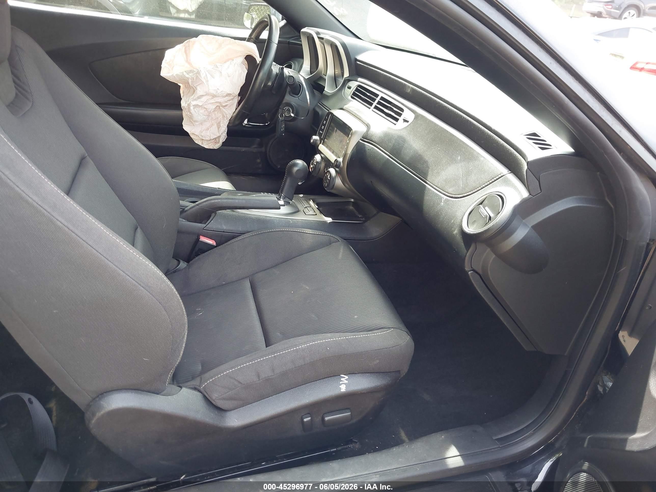 2014 Chevrolet Camaro 1lt Black vin: 2G1FB3D34E9322804