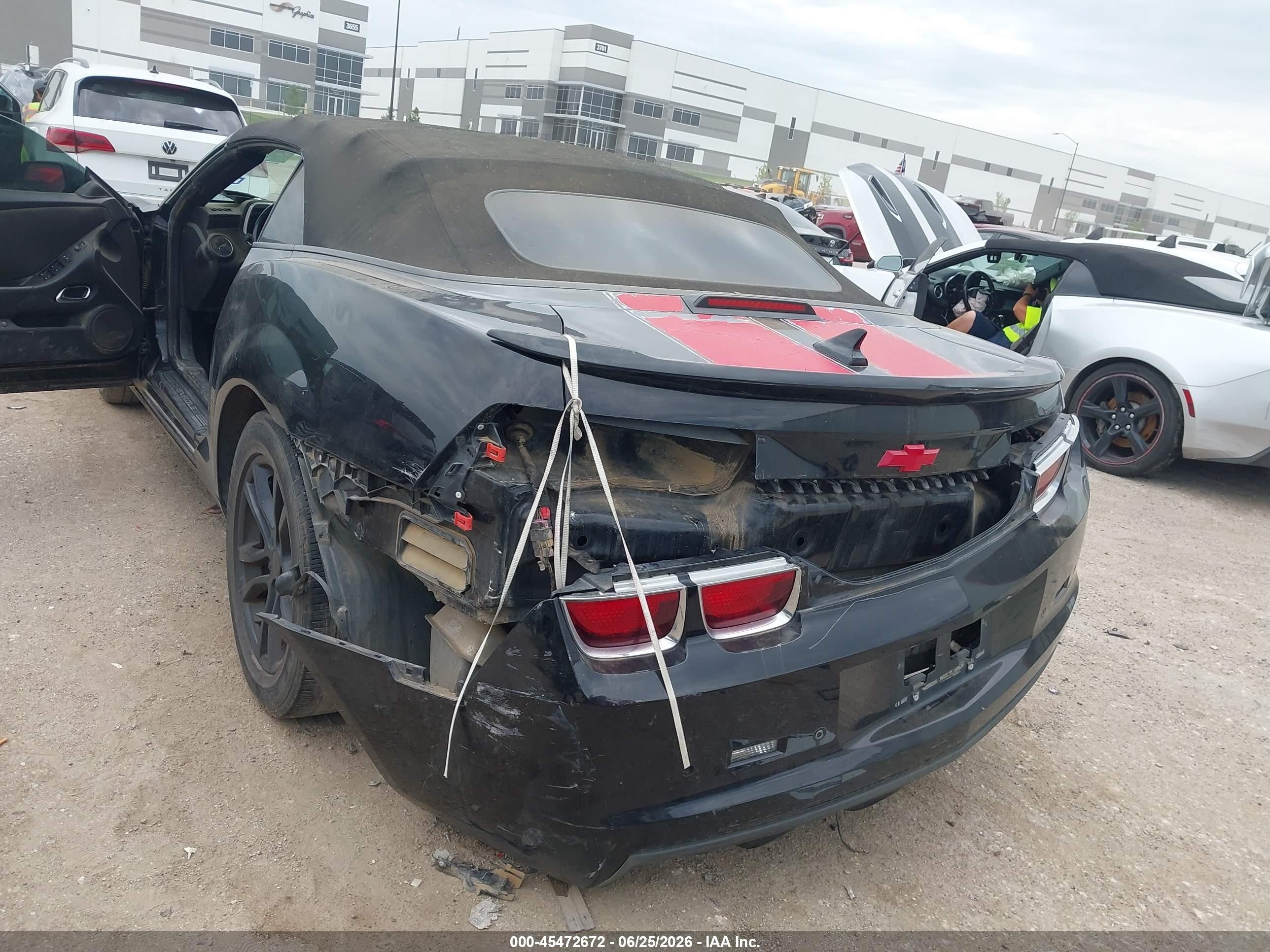 2013 Chevrolet Camaro 1lt Black vin: 2G1FB3D35D9203920