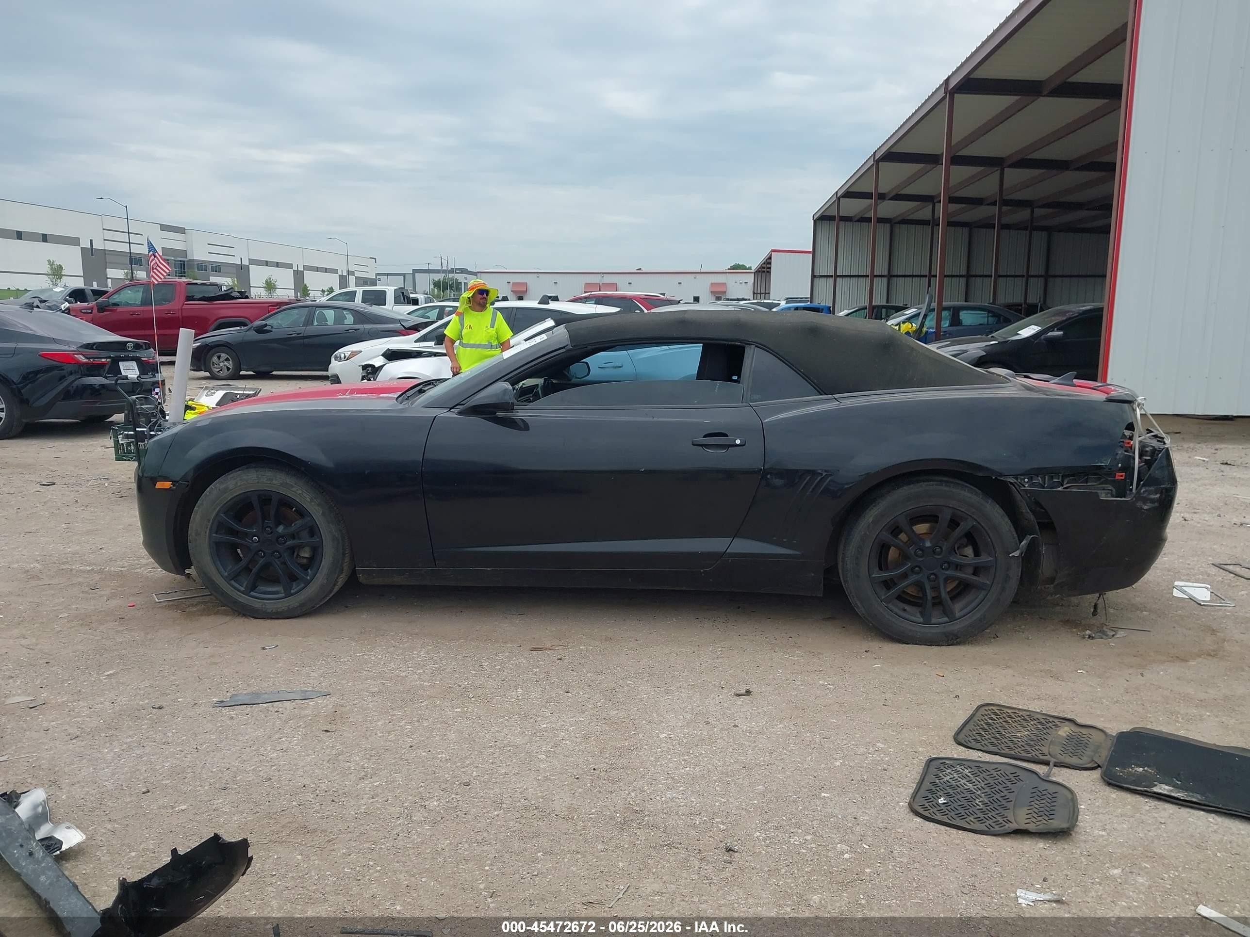 2013 Chevrolet Camaro 1lt Black vin: 2G1FB3D35D9203920