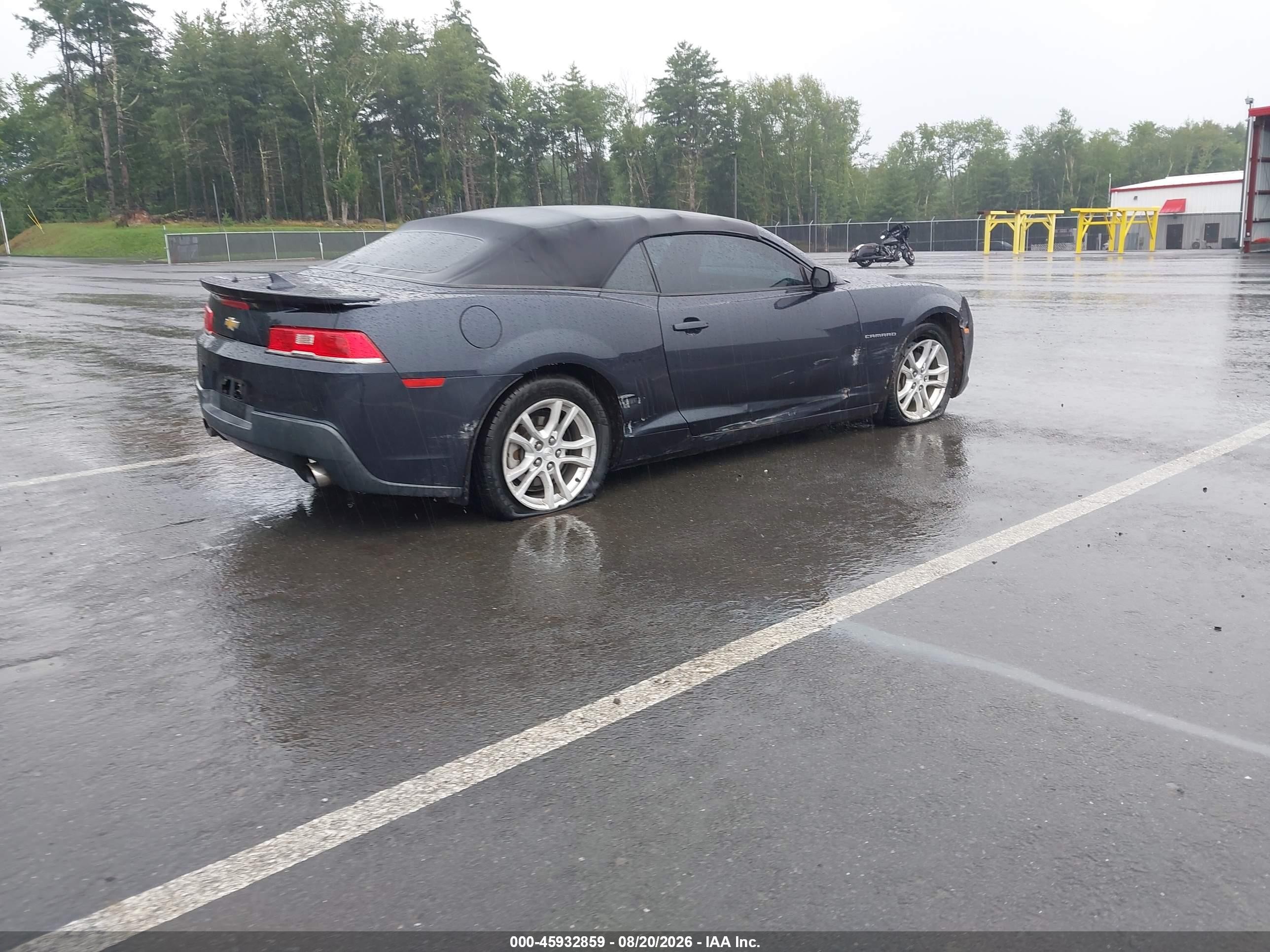 2014 Chevrolet Camaro 1lt Blue vin: 2G1FB3D35E9185405