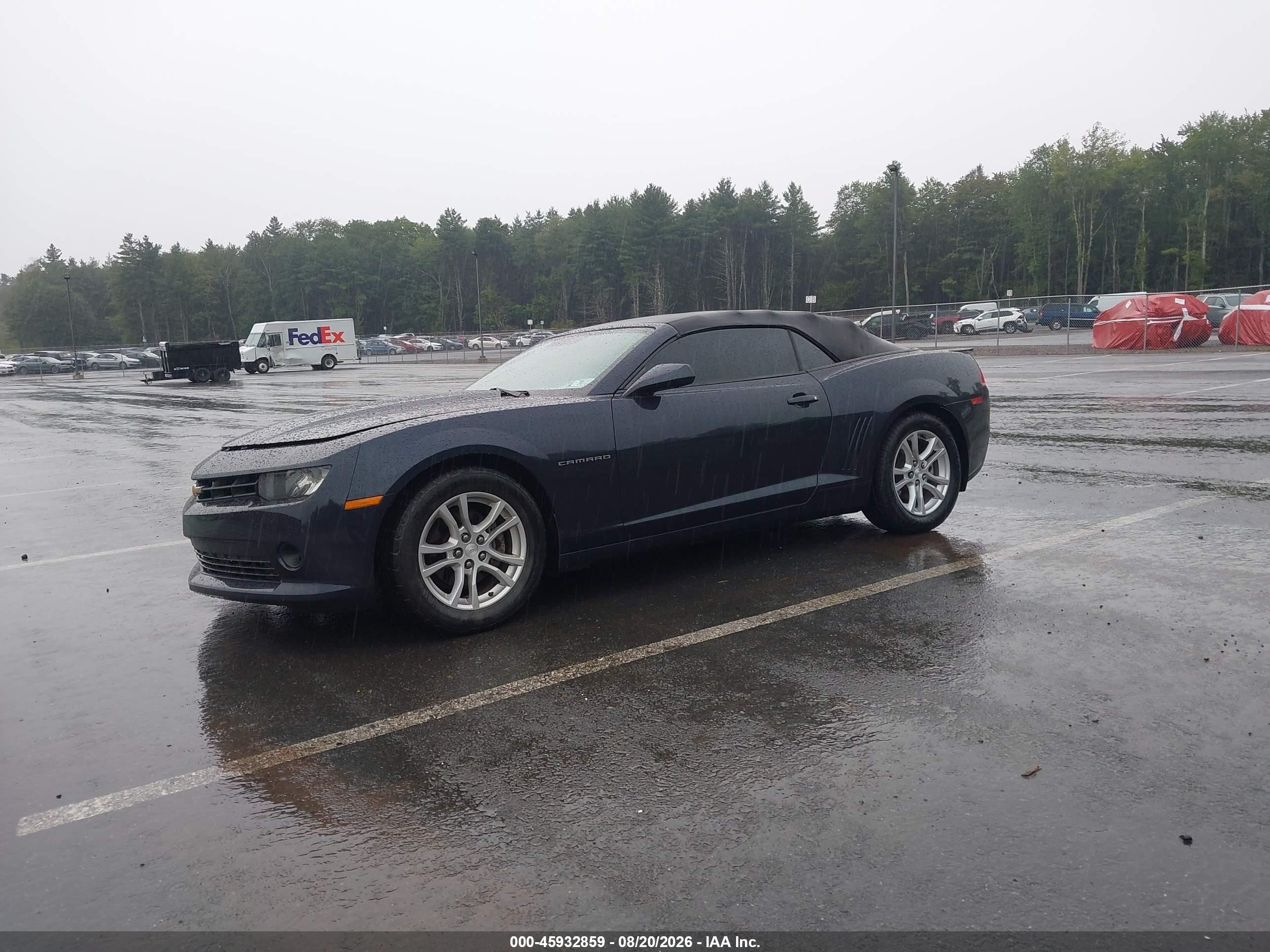 2014 Chevrolet Camaro 1lt Blue vin: 2G1FB3D35E9185405