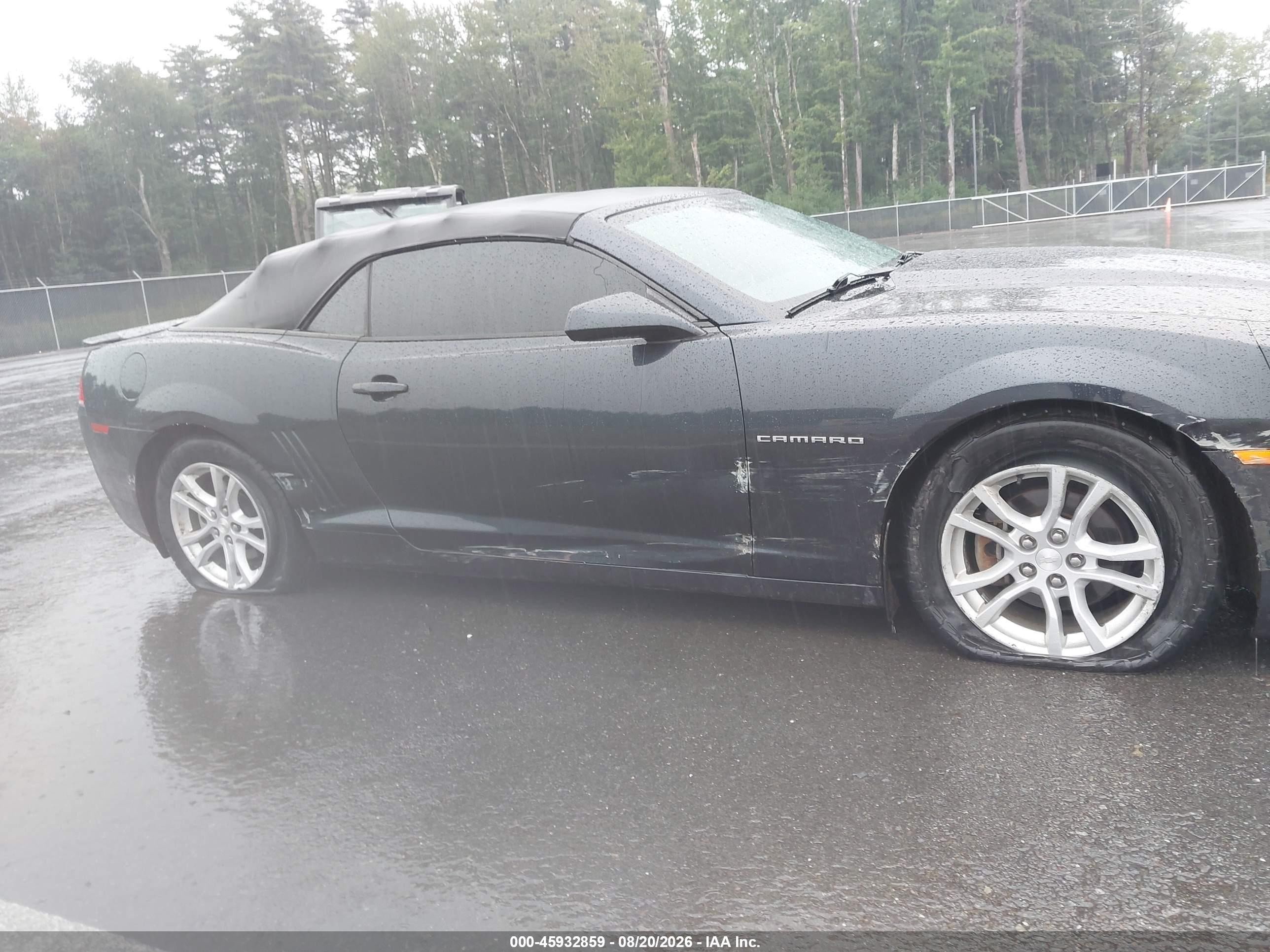 2014 Chevrolet Camaro 1lt Blue vin: 2G1FB3D35E9185405