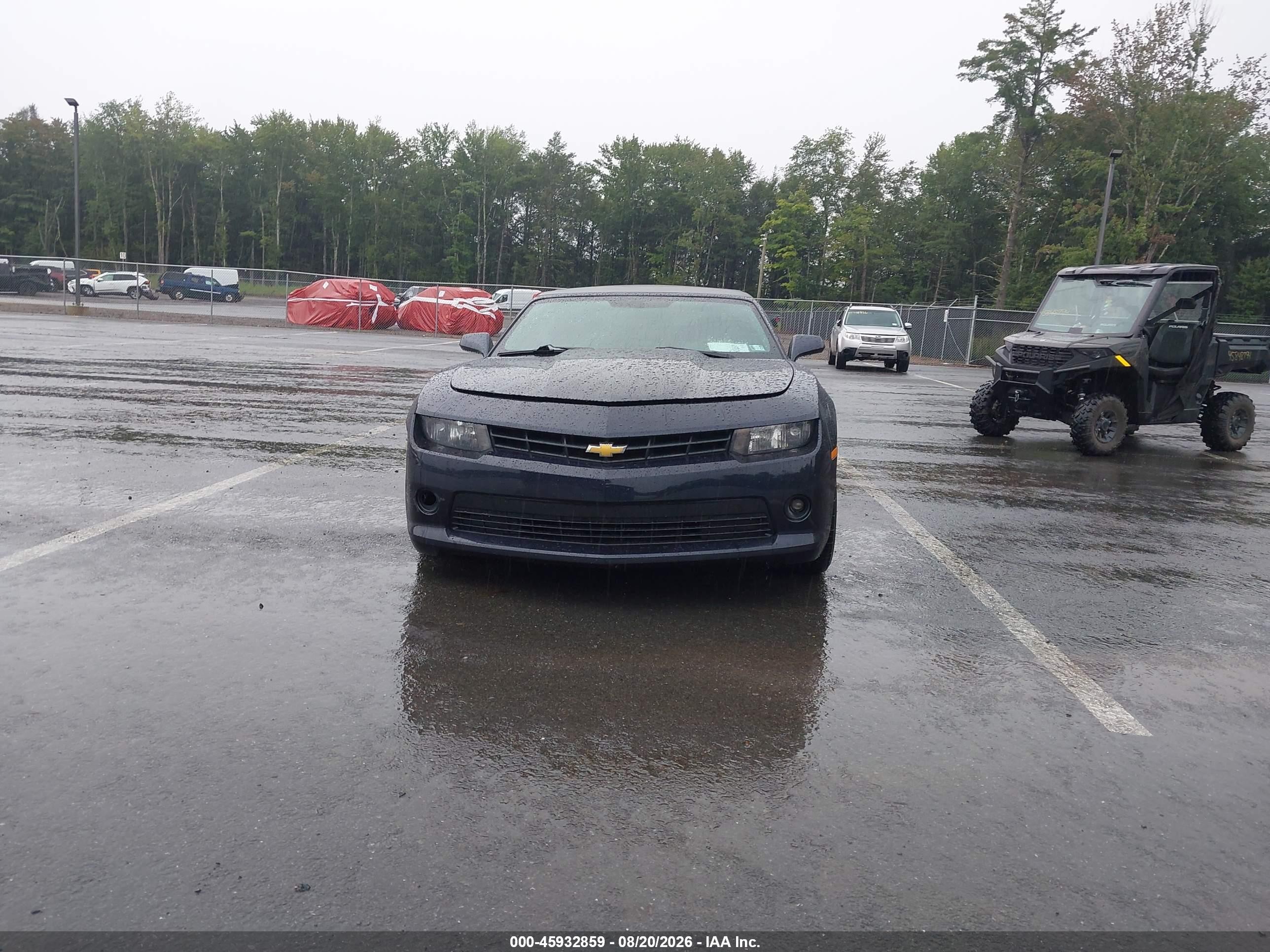 2014 Chevrolet Camaro 1lt Blue vin: 2G1FB3D35E9185405
