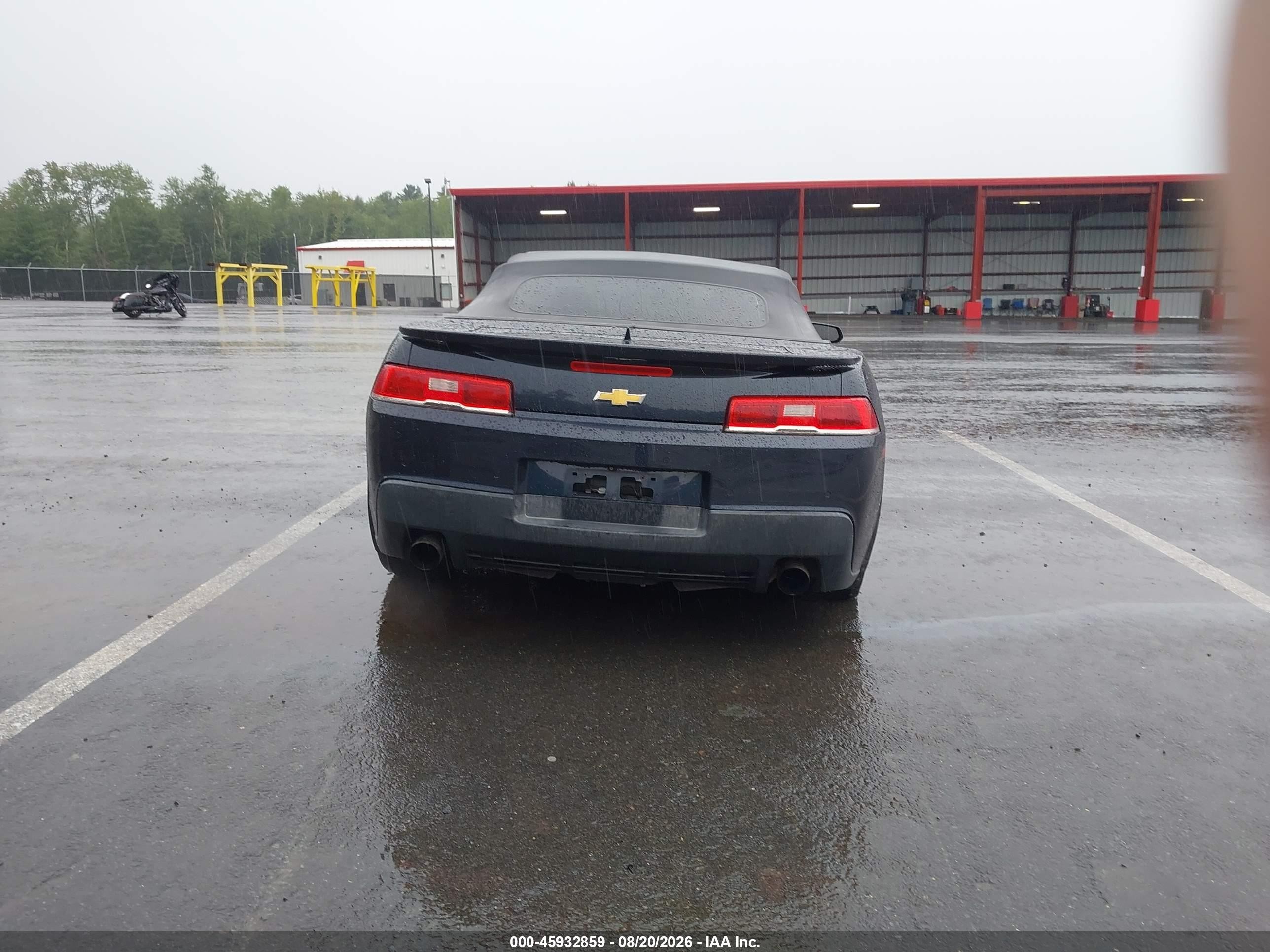 2014 Chevrolet Camaro 1lt Blue vin: 2G1FB3D35E9185405
