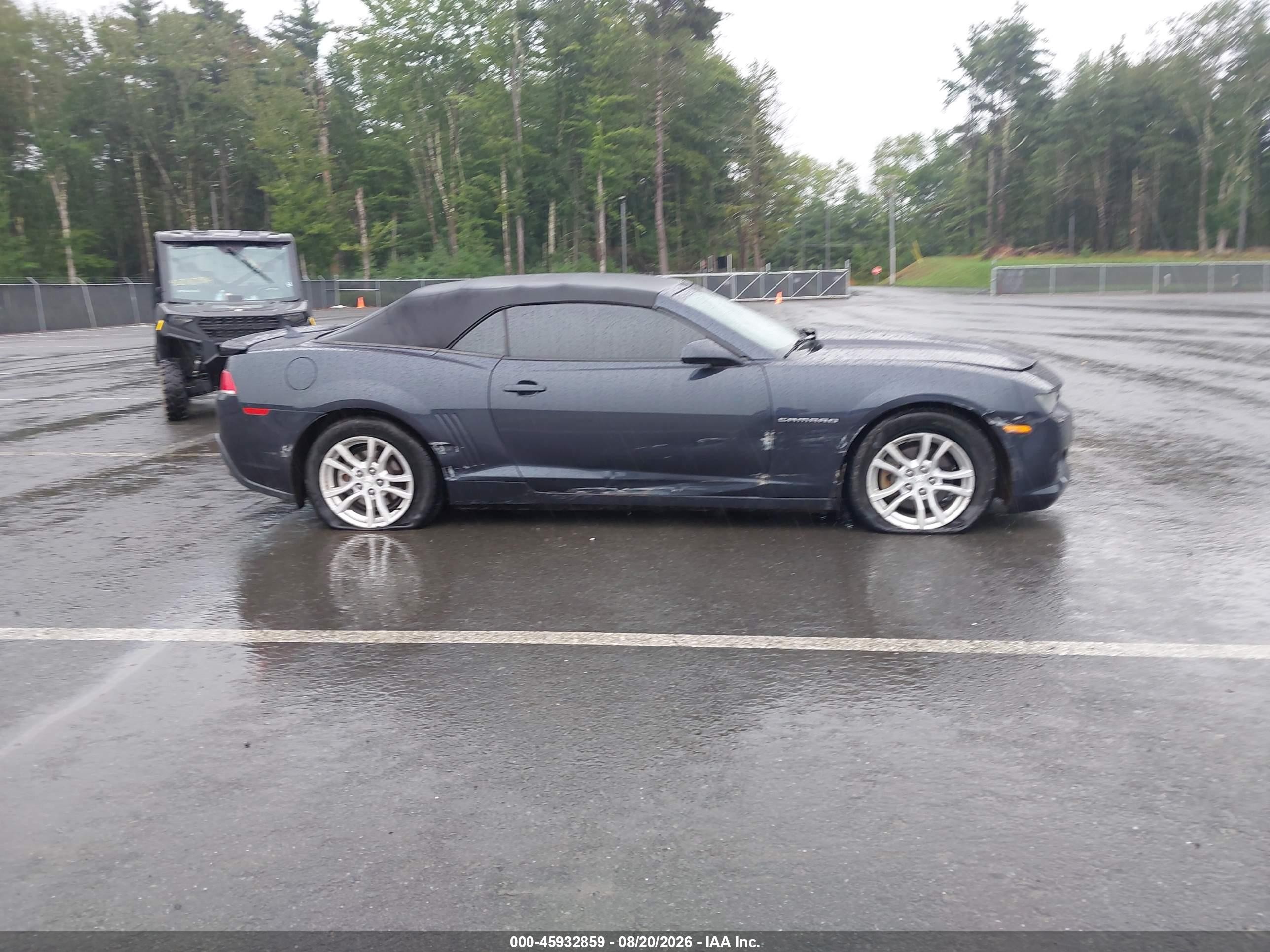 2014 Chevrolet Camaro 1lt Blue vin: 2G1FB3D35E9185405