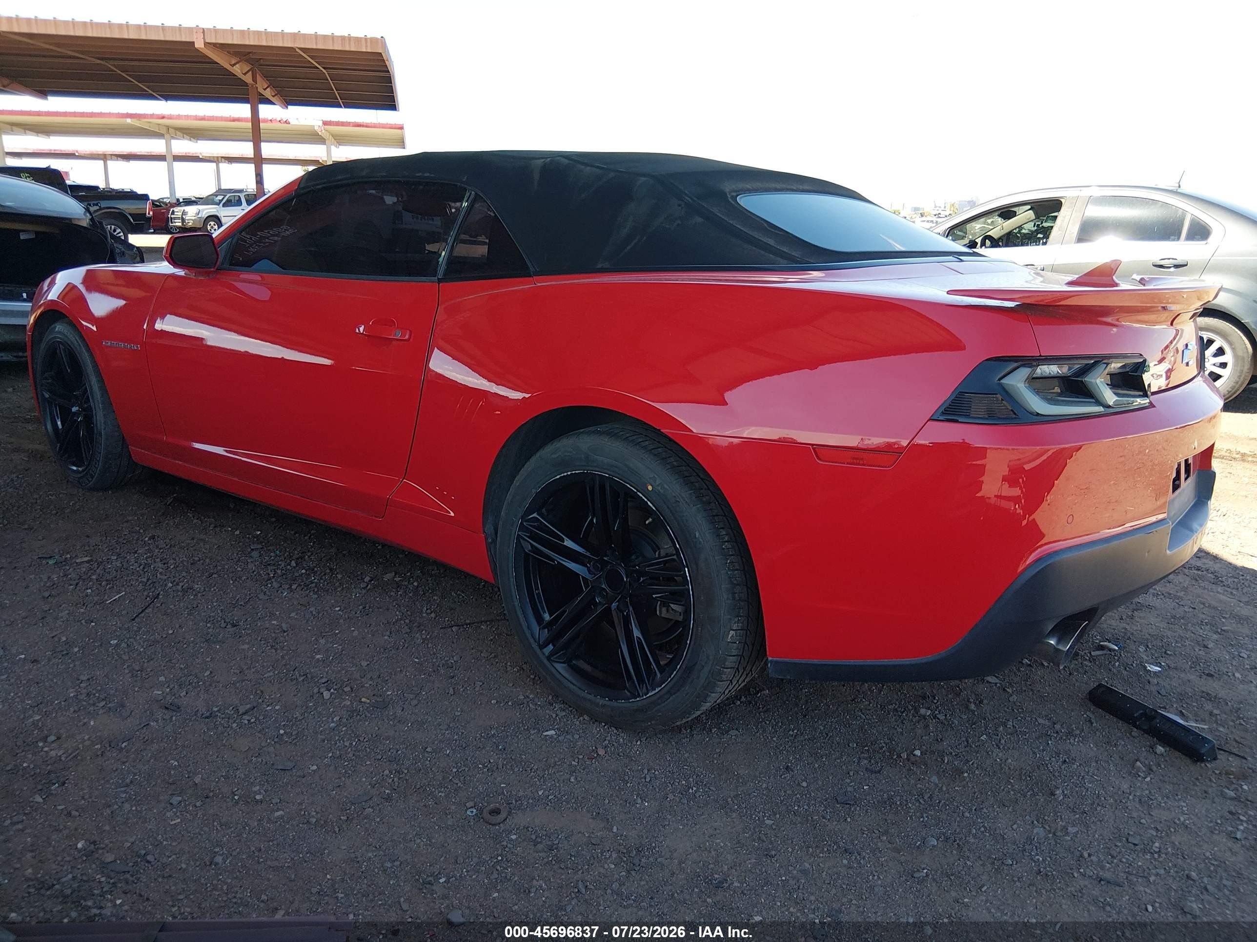 2014 Chevrolet Camaro 1lt Красный vin: 2G1FB3D35E9309074