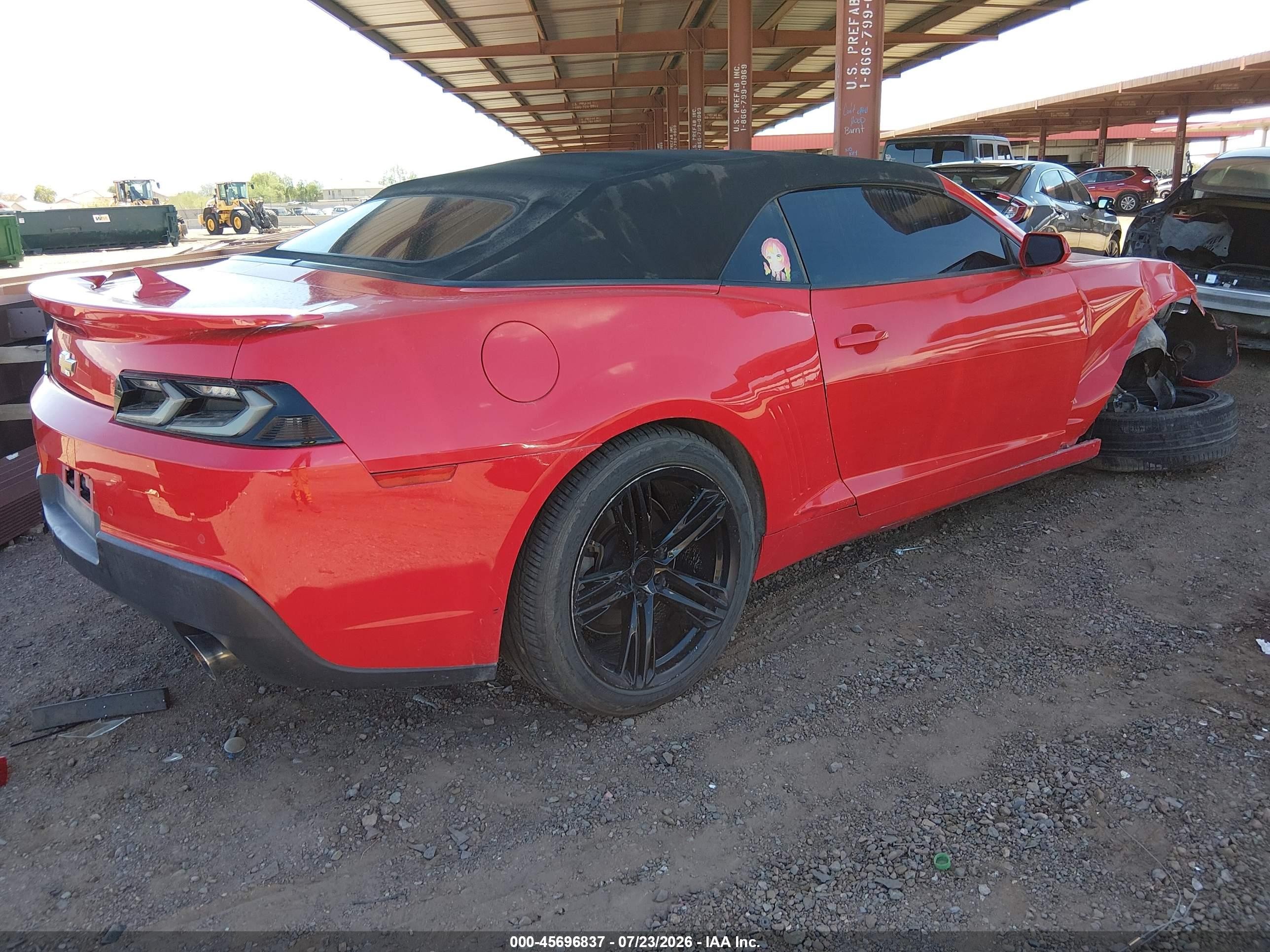 2014 Chevrolet Camaro 1lt Красный vin: 2G1FB3D35E9309074