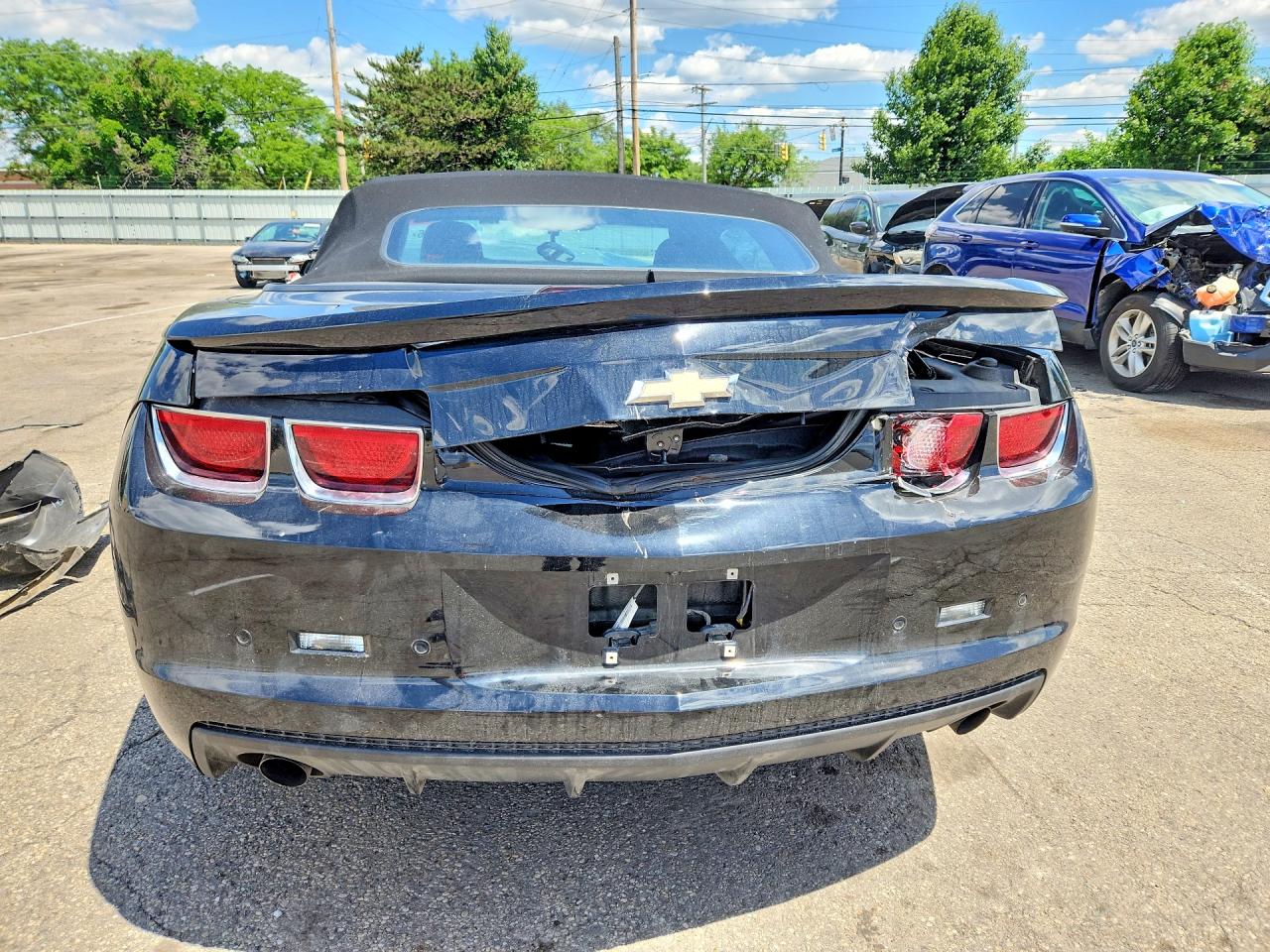 2012 Chevrolet Camaro Lt Black vin: 2G1FB3D36C9105591