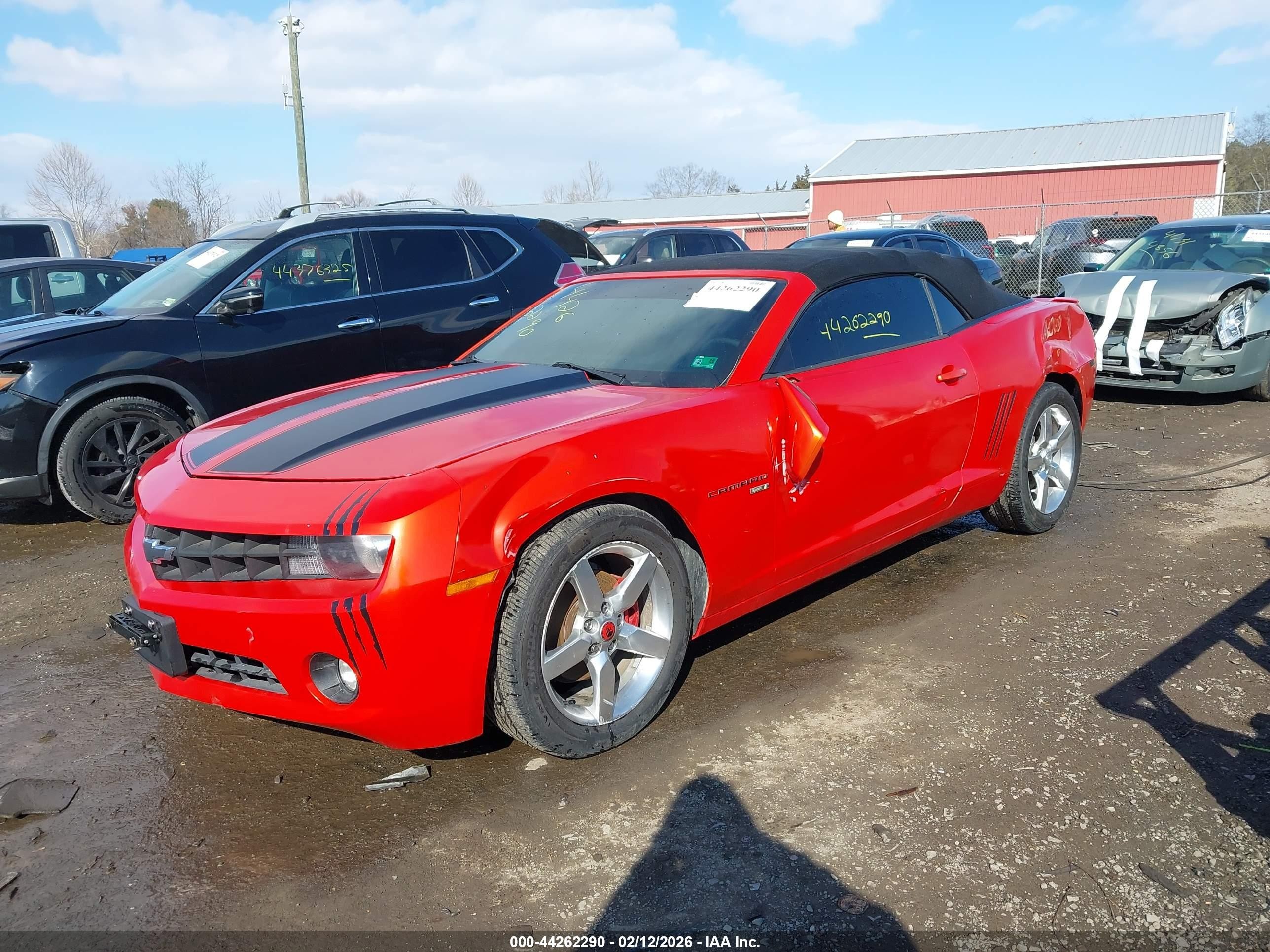 2012 Chevrolet Camaro 1lt Orange vin: 2G1FB3D36C9175396