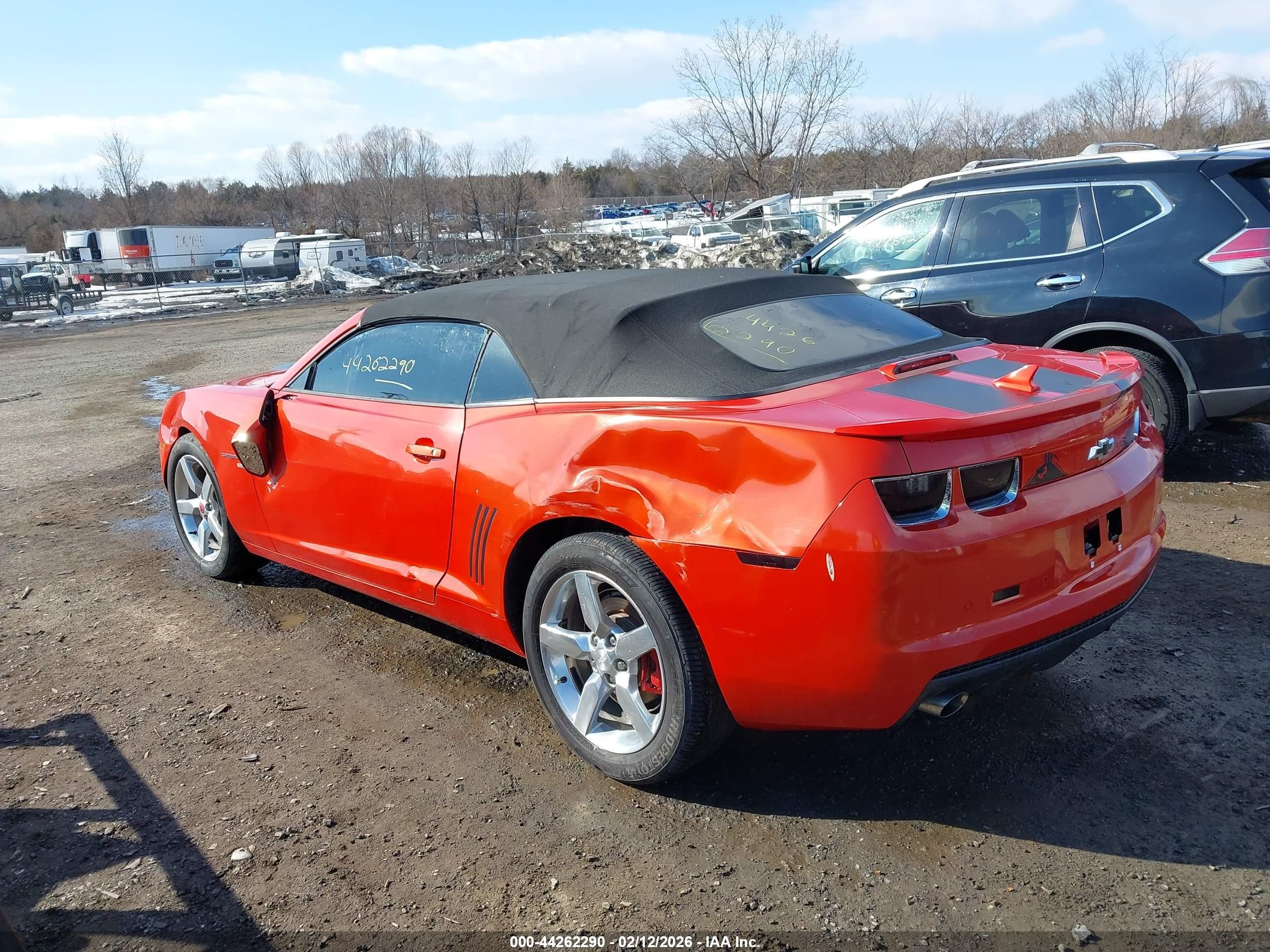 2012 Chevrolet Camaro 1lt Orange vin: 2G1FB3D36C9175396