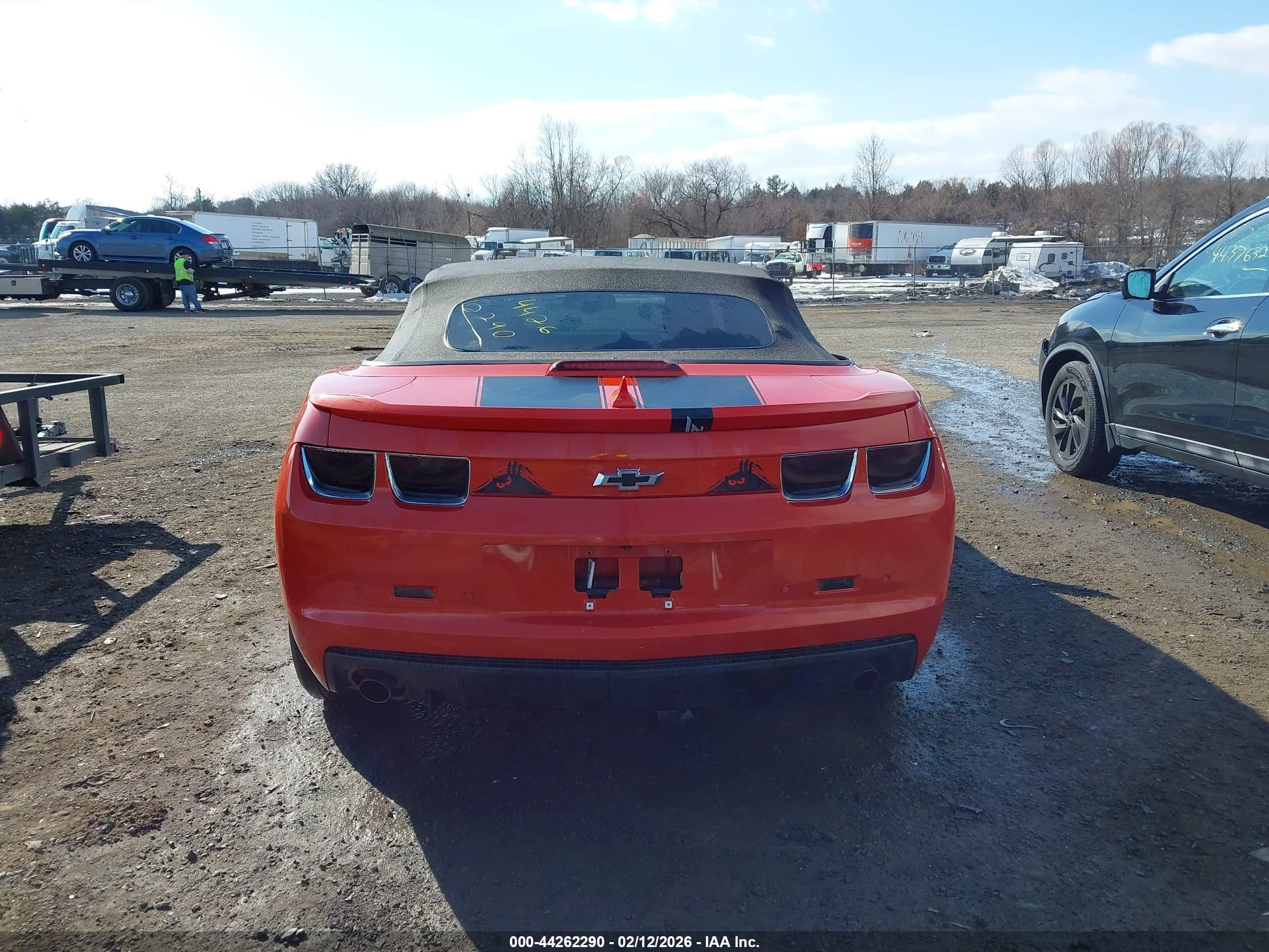 2012 Chevrolet Camaro 1lt Orange vin: 2G1FB3D36C9175396