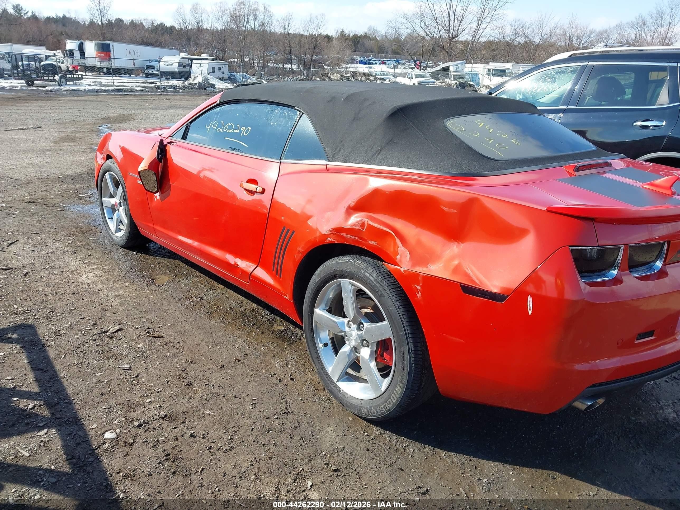 2012 Chevrolet Camaro 1lt Orange vin: 2G1FB3D36C9175396